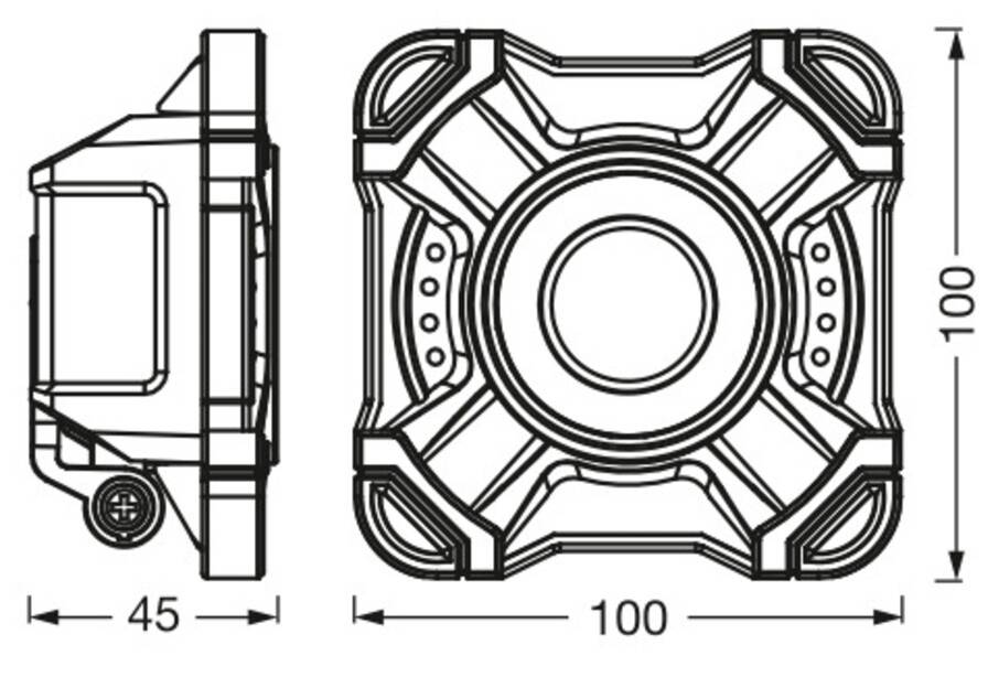 OSRAM LED-Arbeitsleuchte, 10W, 6500K, 800lm, kaltweiß, IP54, schwarz
