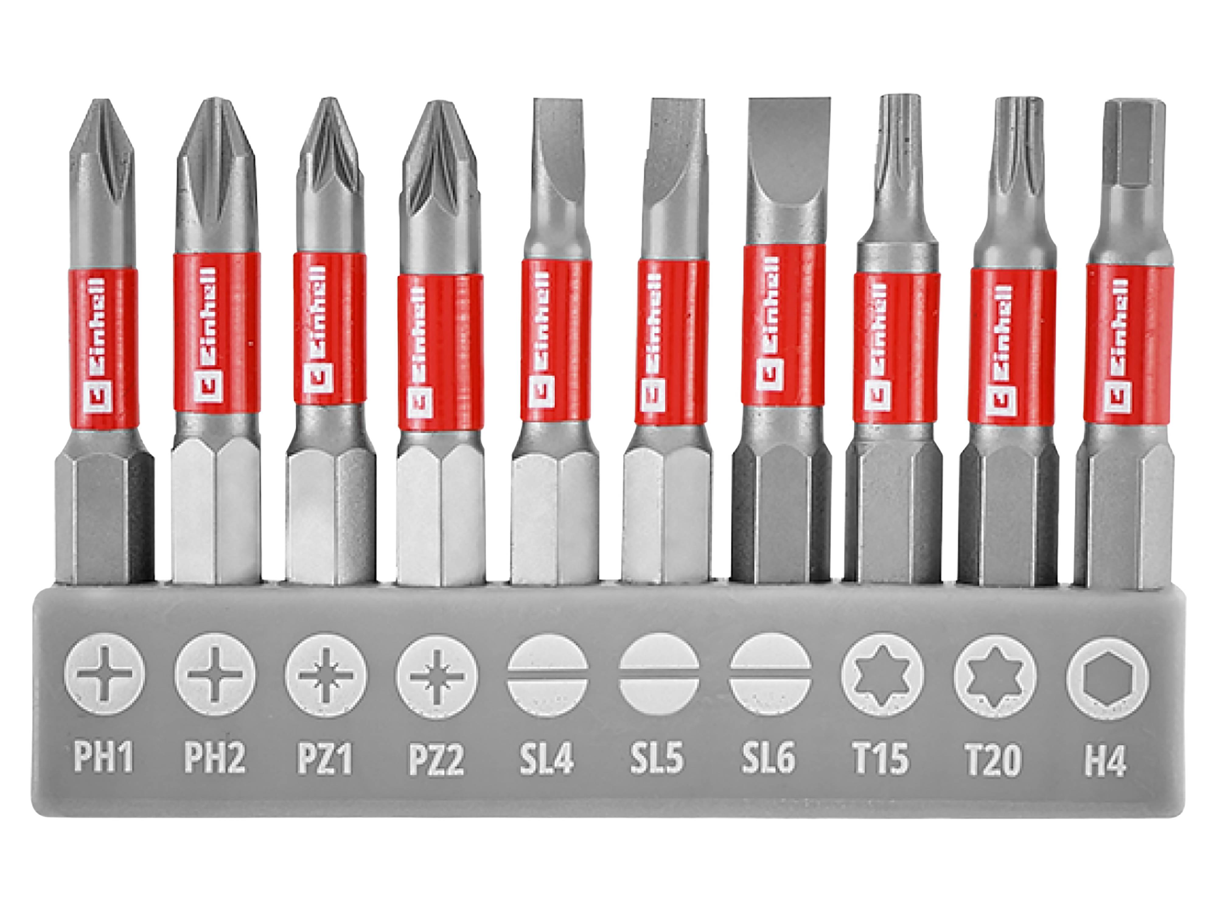 EINHELL Bit-Set, 133115, mit biegsamer Welle, 11-teilig