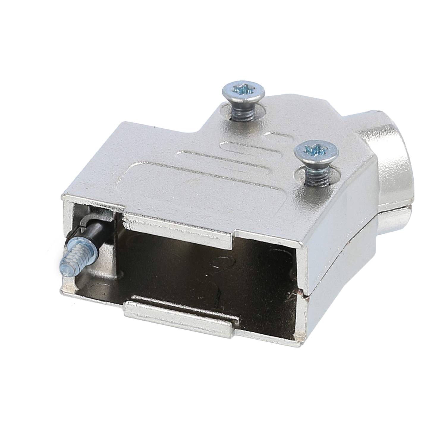 Metallkabelverbinder mit Schrauben, entwickelt zum Befestigen von Kabeln in elektronischen oder elektrischen Baugruppen.