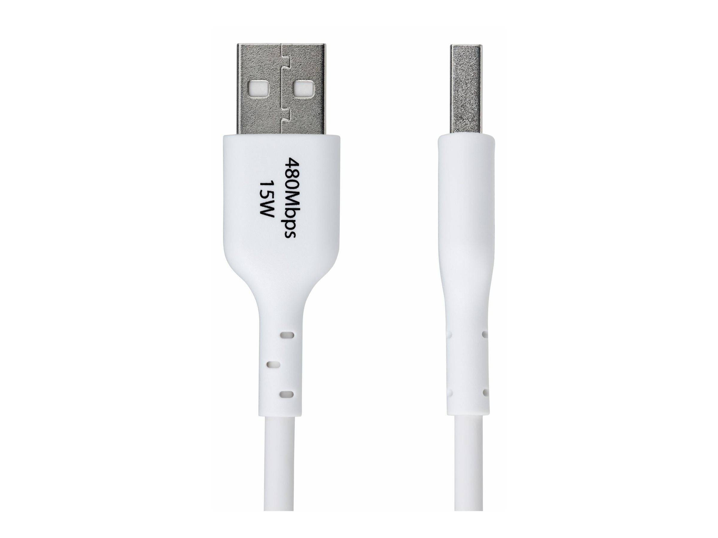 StarTech.com StarTech 2m (6.6ft) White USB-A to USB-C Charging Cable/Cord, M/M -