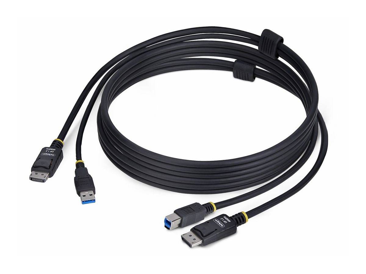 Ein spiralförmiges schwarzes USB 3.0-Kabel mit mehreren Anschlüssen, einschließlich USB-A-, B- und Micro-B-Stecker, geeignet für verschiedene Geräteverbindungen.
