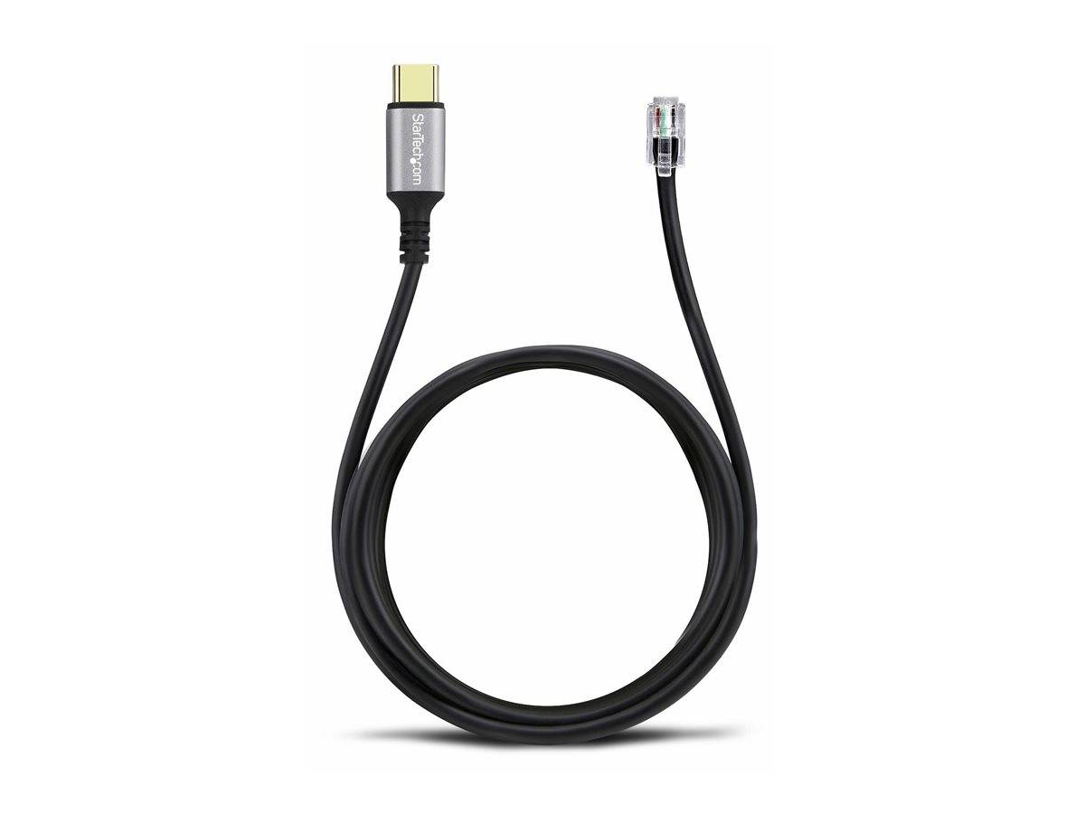 StarTech.com USB-C to RJ9 Adapter for Office Phone Handset or Wired/Wireless Headset, Use Existing Landline Hardware, 6f