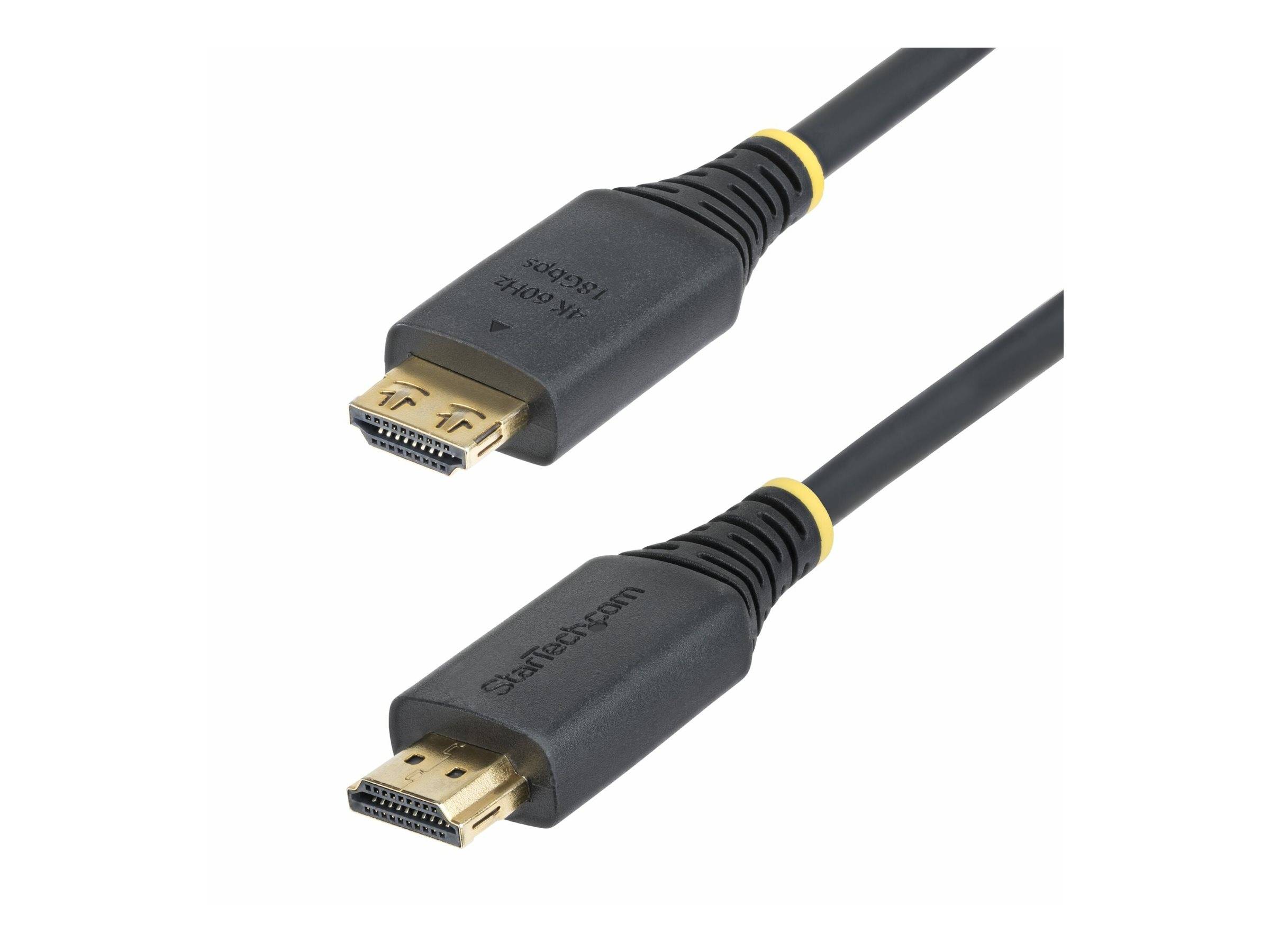 StarTech.com High Speed - HDMI-Kabel - HDMI männlich zu HDMI männlich - 3 m - abgeschirmt - Schwarz - halogenfrei, passiv, 4K60Hz-Unterstützung, 14