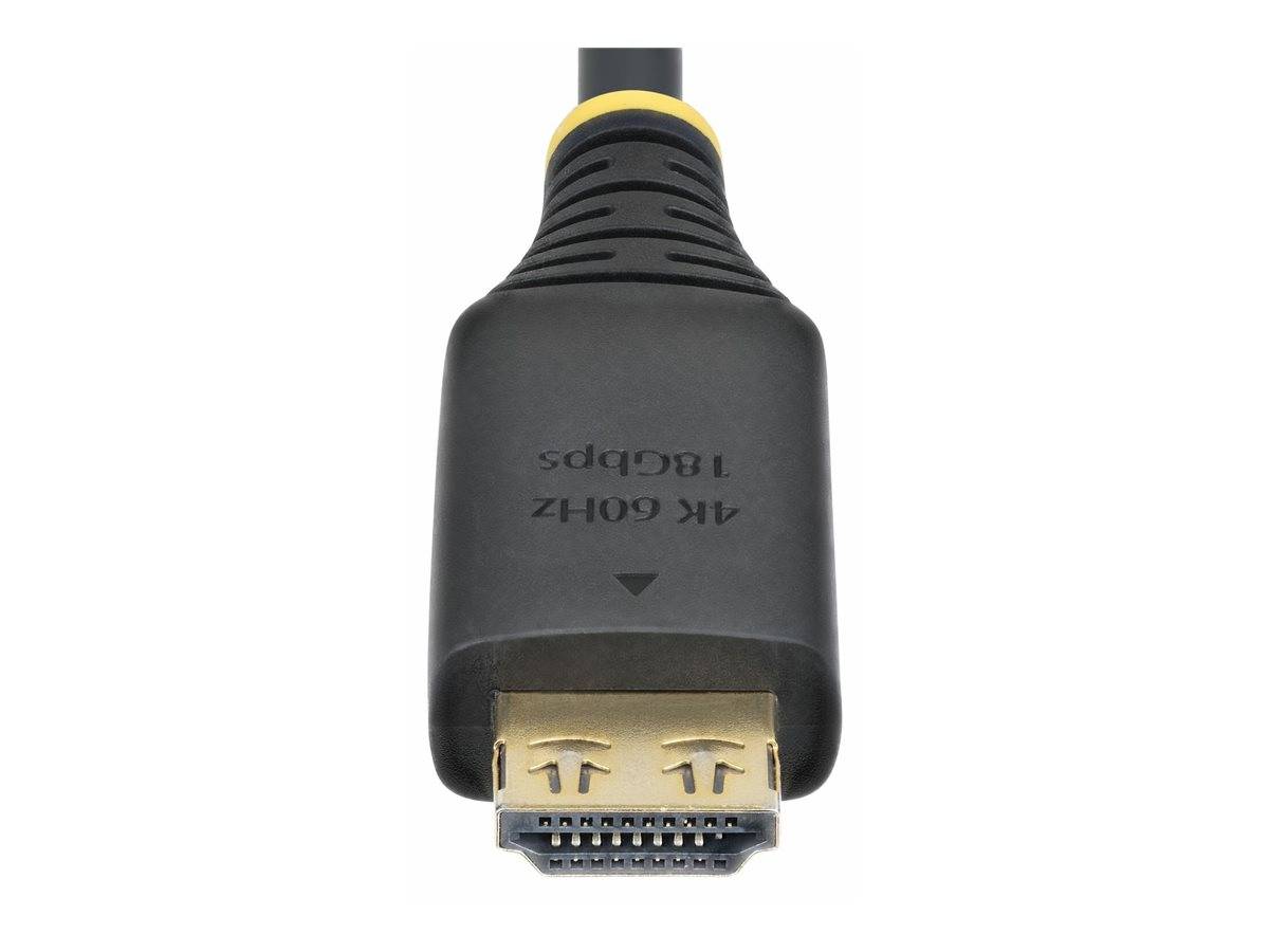 StarTech.com High Speed - HDMI-Kabel - HDMI männlich zu HDMI männlich - 30 cm - abgeschirmt - Schwarz - halogenfrei, passiv, 4K60Hz-Unterstützung