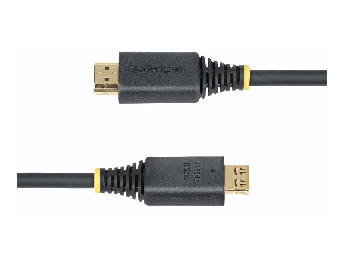 StarTech.com High Speed - HDMI-Kabel - HDMI männlich zu HDMI männlich - 3 m - abgeschirmt - Schwarz - halogenfrei, passiv, 4K60Hz-Unterstützung, 14