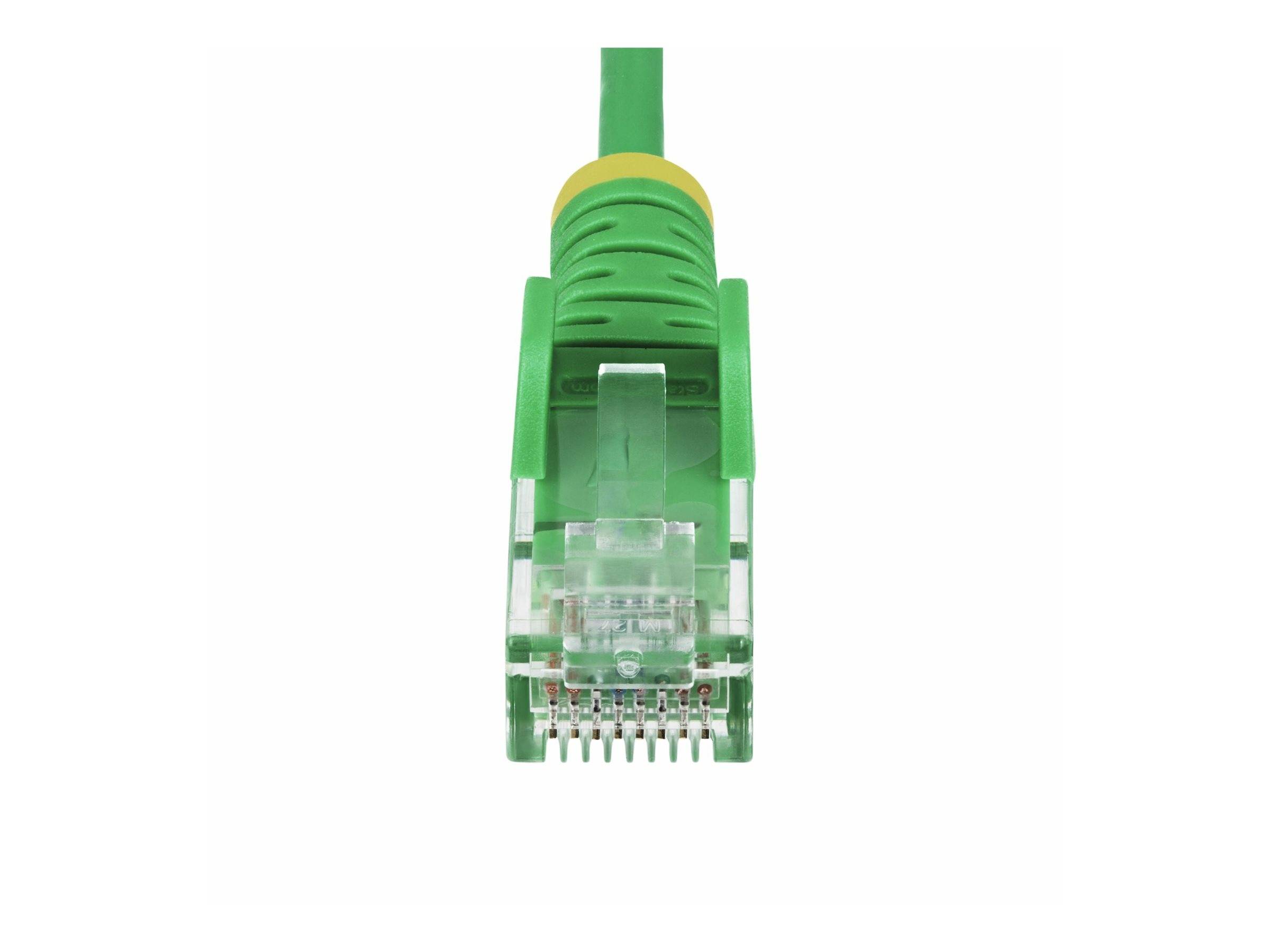 StarTech.com 15m Green Slim CAT6 Ethernet Cable, Snagless, 28AWG, LSZH - Patch-Kabel - RJ-45 (M)