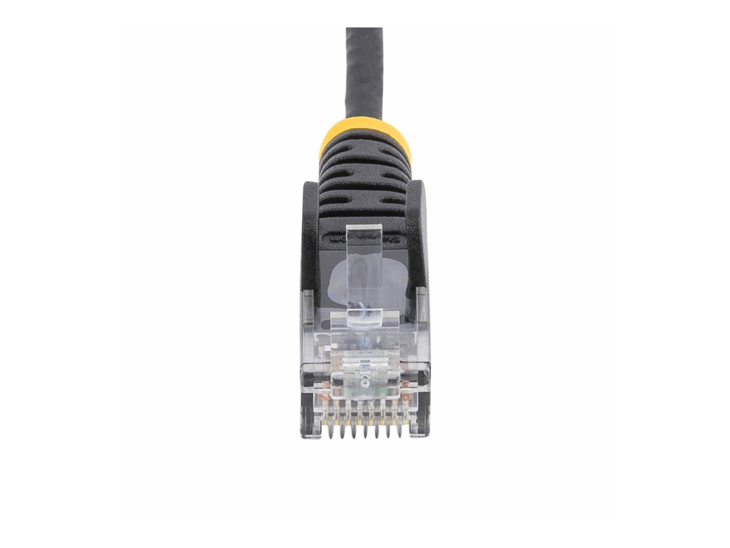 StarTech.com 5m Black Slim CAT6 Ethernet Cable, Snagless, 28AWG, LSZH - Patch-Kabel - RJ-45 (M)