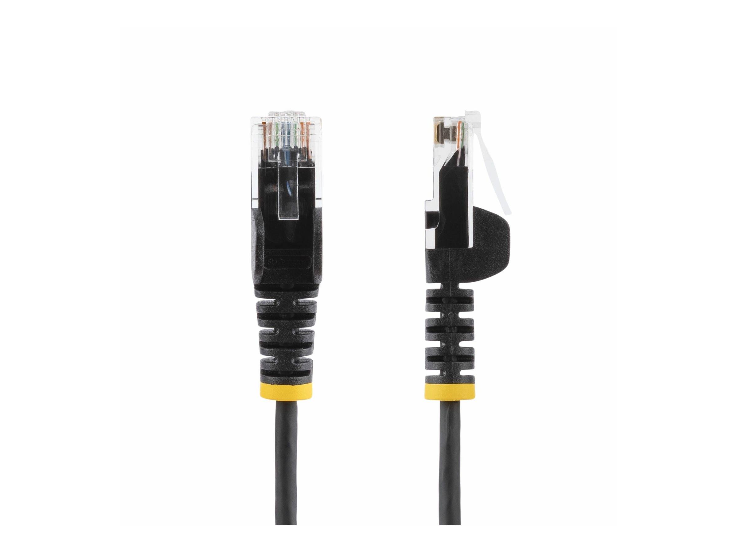 StarTech.com 5m Black Slim CAT6 Ethernet Cable, Snagless, 28AWG, LSZH - Patch-Kabel - RJ-45 (M)