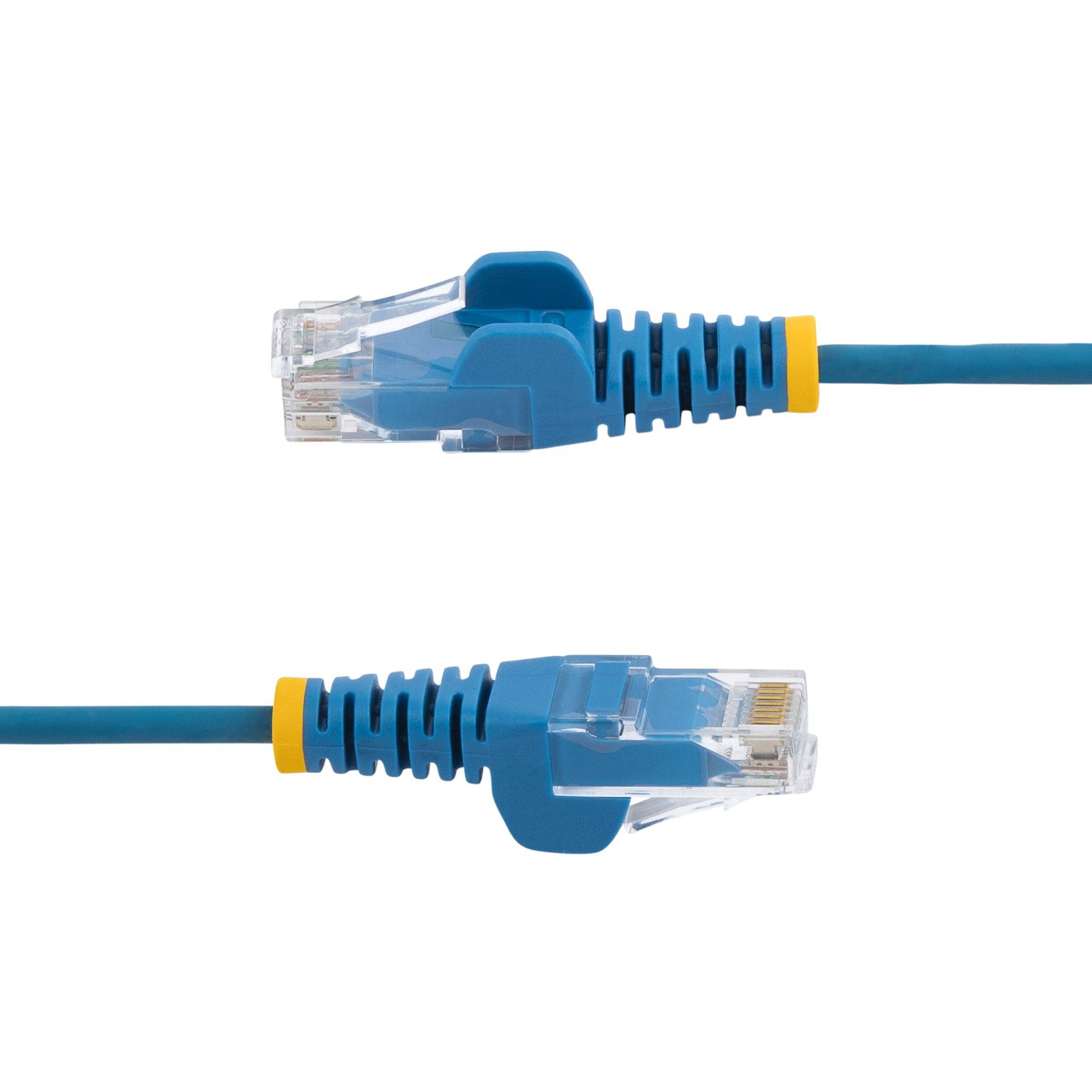 StarTech.com 5m Blaues Schlankes CAT6-Ethernet-Kabel, Snagless, 100W PoE, UTP, LSZH, 28AWG Reines Kupfer, Dünne RJ45 Patchkabel/Netzwerkkabel mit