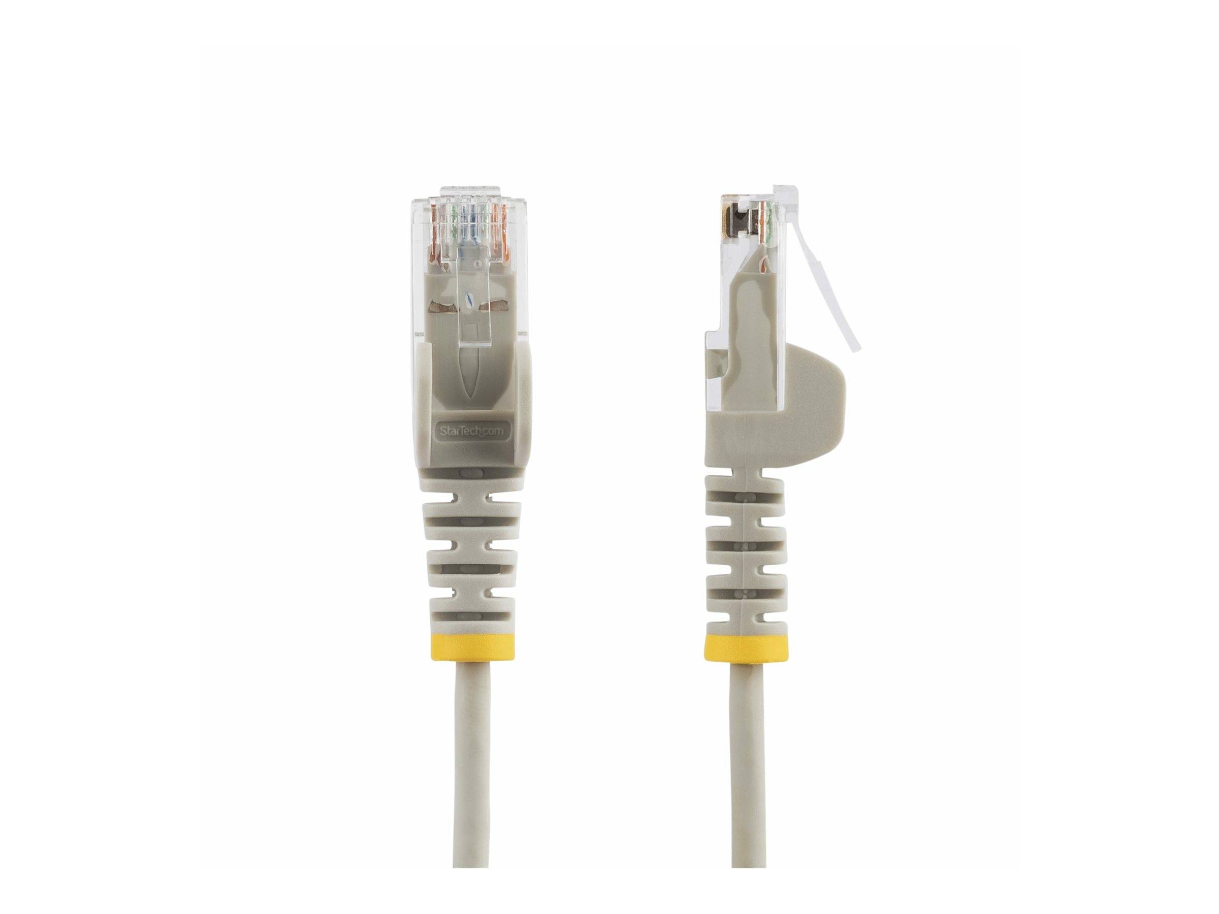 StarTech.com 15m Gray Slim CAT6 Ethernet Cable, Snagless, 28AWG, LSZH - Patch-Kabel - RJ-45 (M)
