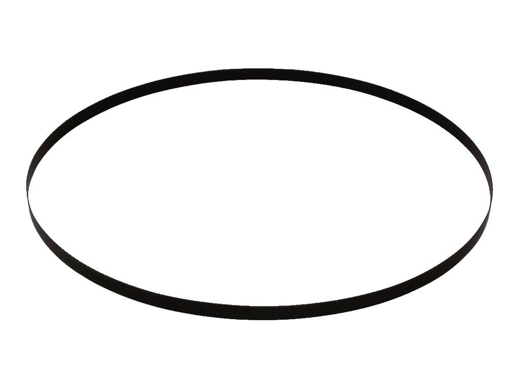 Ein schwarzer ovaler Ring oder eine Ellipsenkontur auf weißem Hintergrund.