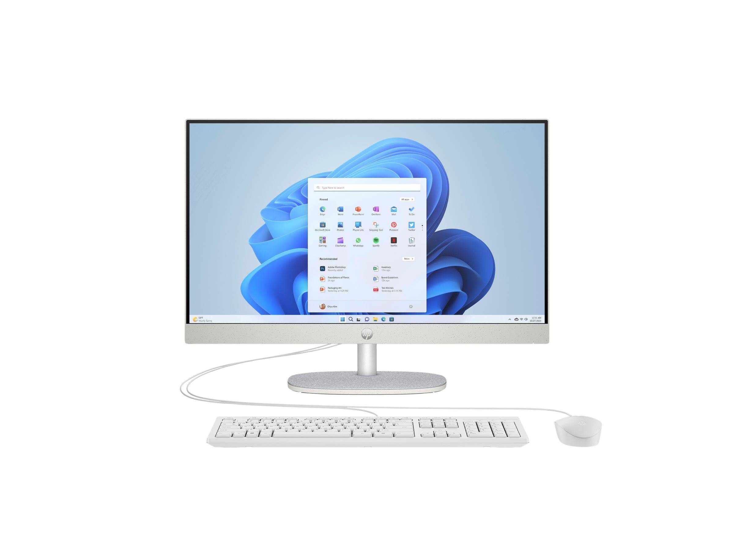 HP All-in-One PC 24-cr0112ng [60,5cm (23,8") FHD-Display, Intel N100, 8GB RAM,