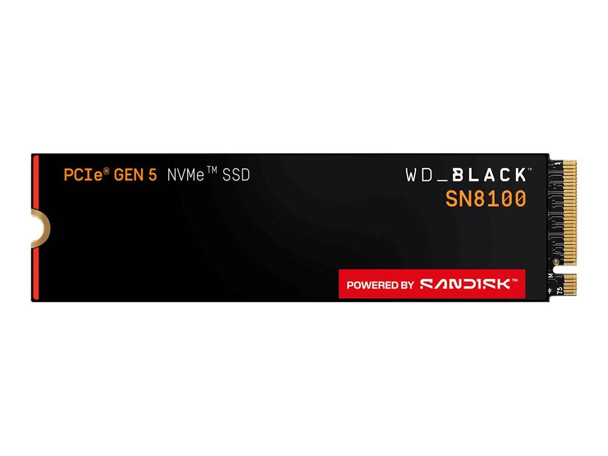 SanDisk WD Black SN8100 - SSD - 4 TB - intern - M.2 2280 - PCI Express 5.0 x4