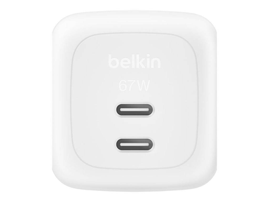 Belkin BoostCharge Pro - Netzteil - GaN - 67 Watt - Fast Charge - 2