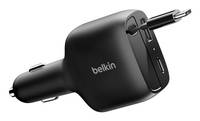 Belkin 75W 2-Port w Retractable USB-C Cbl Car - Kabel - Digital/Daten0,75 m