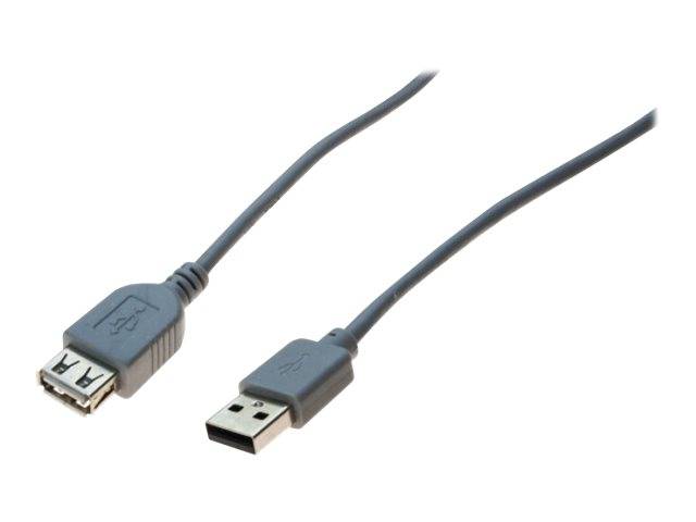 Ein USB-Verlängerungskabel mit einem männlichen und einem weiblichen Anschluss, das verwendet wird, um die Reichweite bestehender USB-Verbindungen für Geräte zu verlängern.