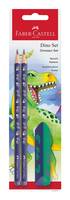 FABER-CASTELL Schreibset Dino Bleistift+ Radierer