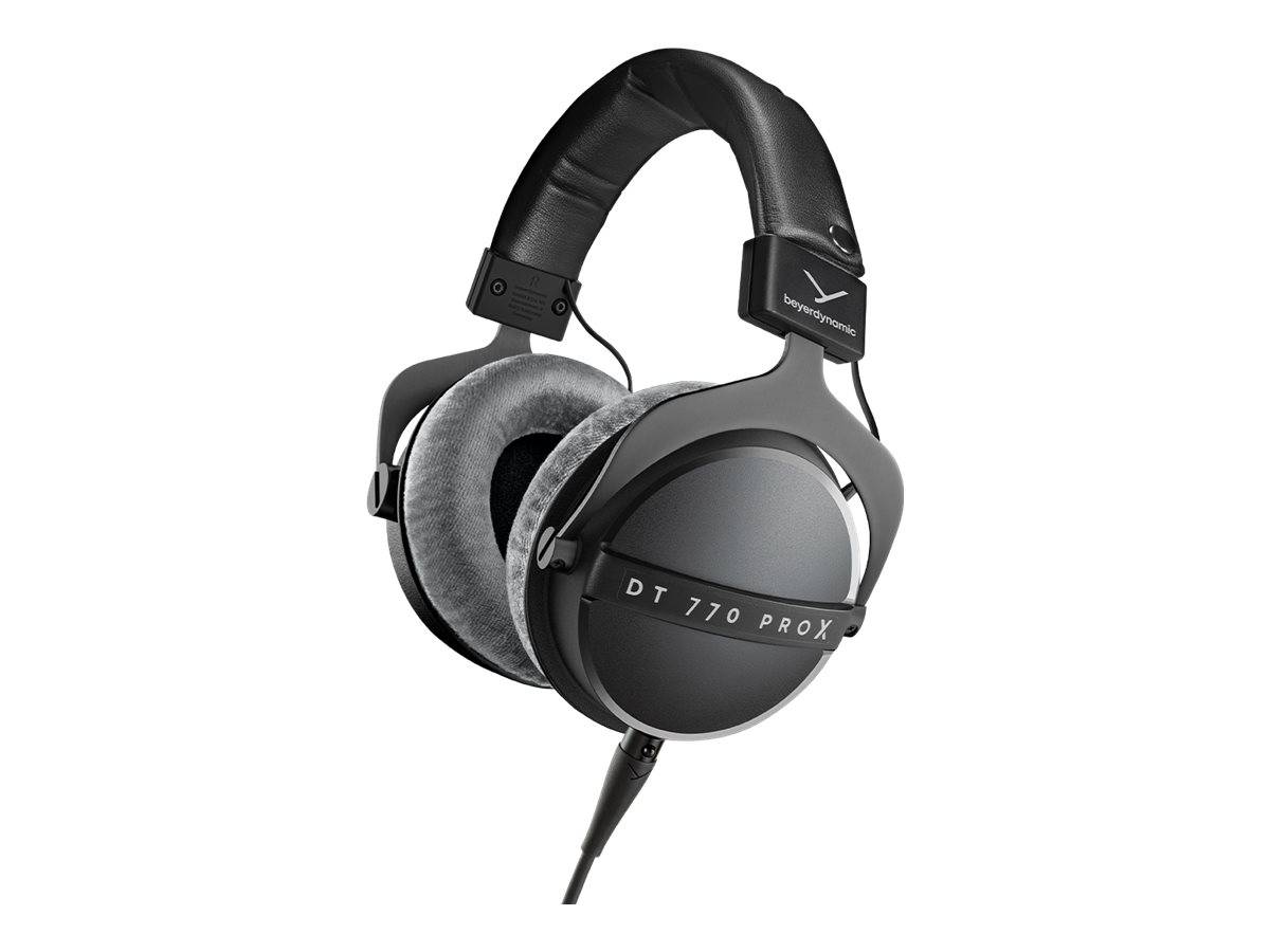 Beyerdynamic DT 770 Pro X Kopfhörer mit gepolsterten Ohrmuscheln und Kopfbügel, konzipiert für professionelles Audio-Monitoring und Mixing.