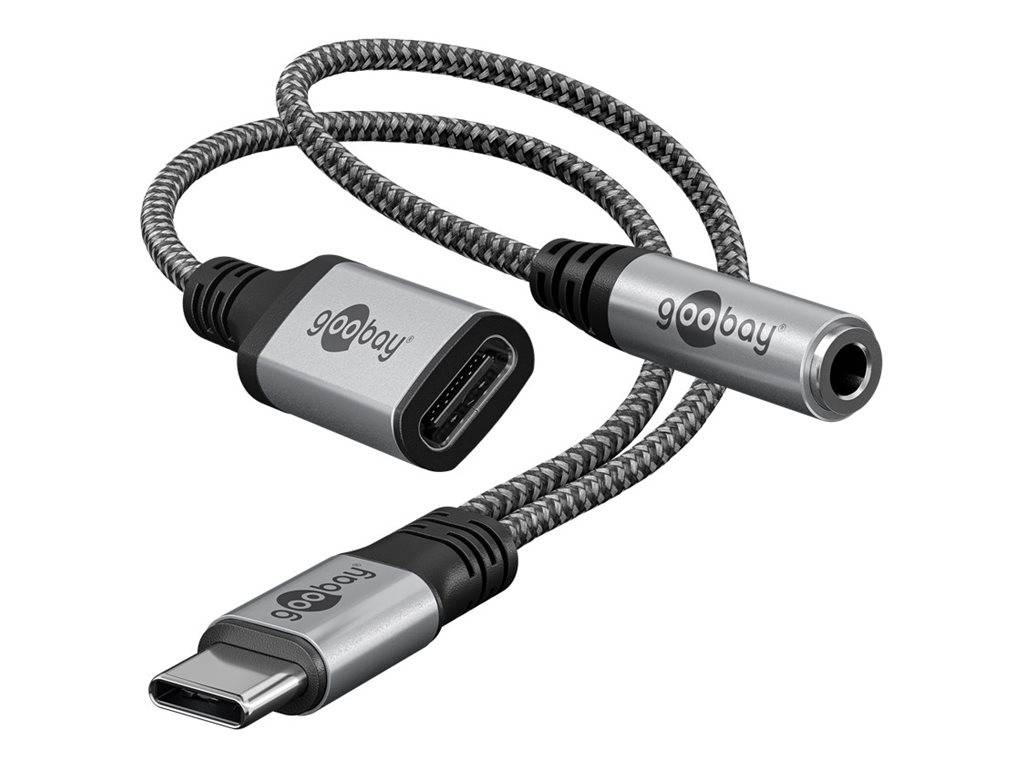 Wentronic goobay - Audiokabel - 24 pin USB-C männlich zu mini-phone stereo 3.5 mm, 24 pin USB-C weiblich
