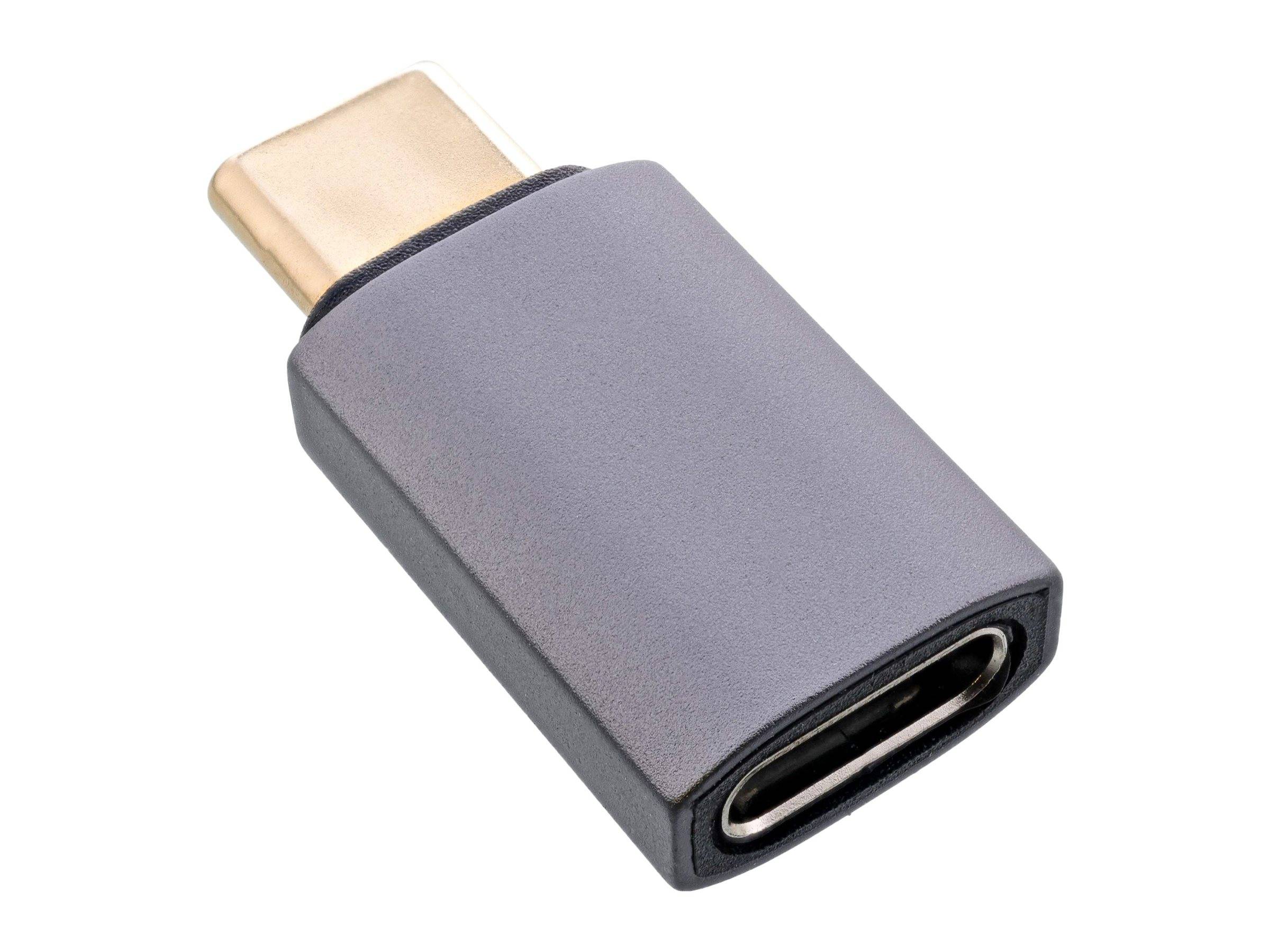 USB-C auf USB-A Adapter mit kompaktem Design, ausgestattet mit einer USB-C-Buchse und einem USB-A-Stecker, verwendet zum Anschluss von USB-C-Geräten an USB-A-Anschlüsse.