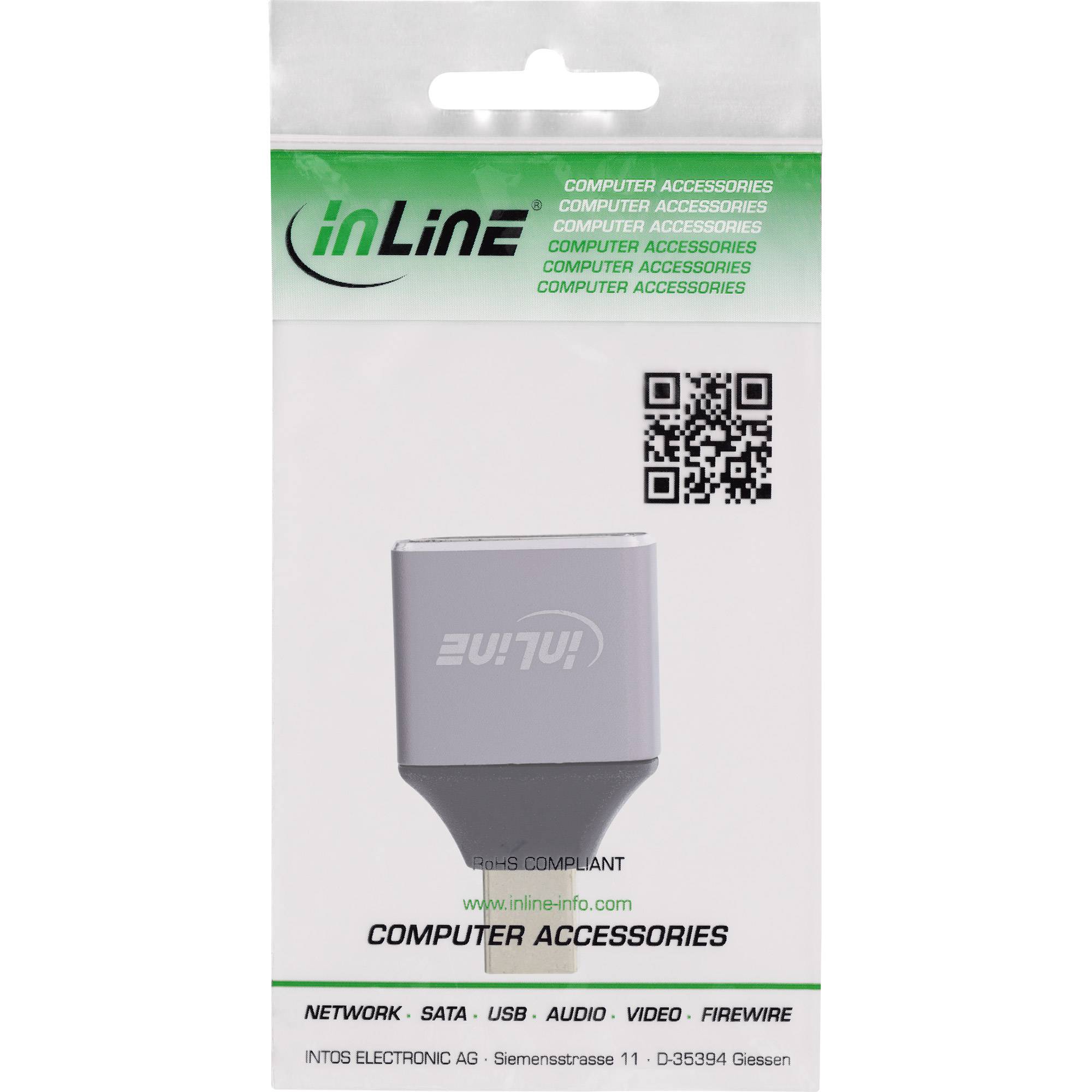 InLine DisplayPort 1.4 Adapter - DisplayPort Buchse / Mini Displayport Steckerzu