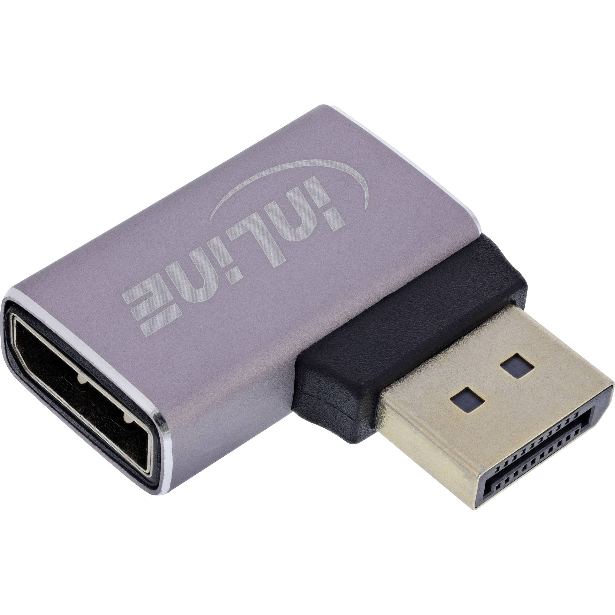 Ein DisplayPort-zu-HDMI-Adapter mit grauem Gehäuse und schwarzen Akzenten, nützlich zum Verbinden von Geräten mit unterschiedlichen Anschlusstypen.