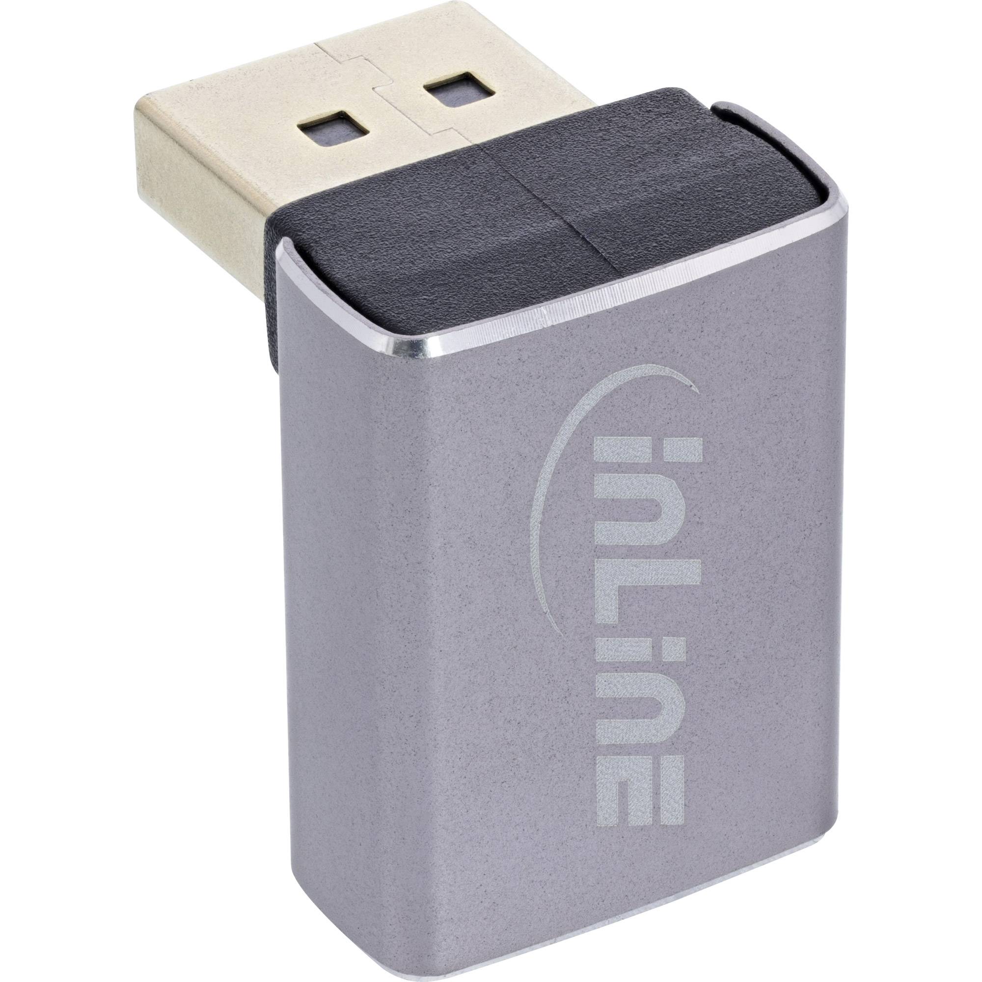 InLine DisplayPort 1.4 Adapter - DisplayPort Stecker / Buchse - 90° oben -