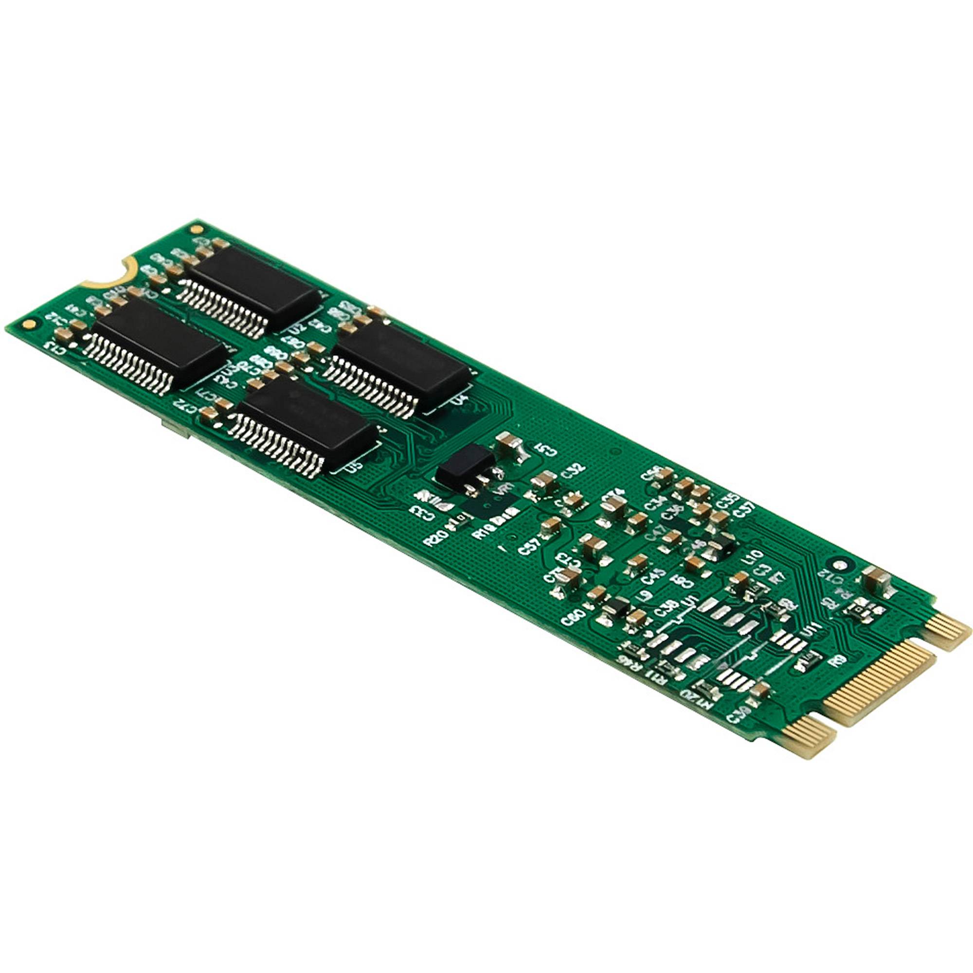 InLine Schnittstellenkarte M.2 zu 4x seriell 9pol SteckerLow-Profile - PCIe 3.0