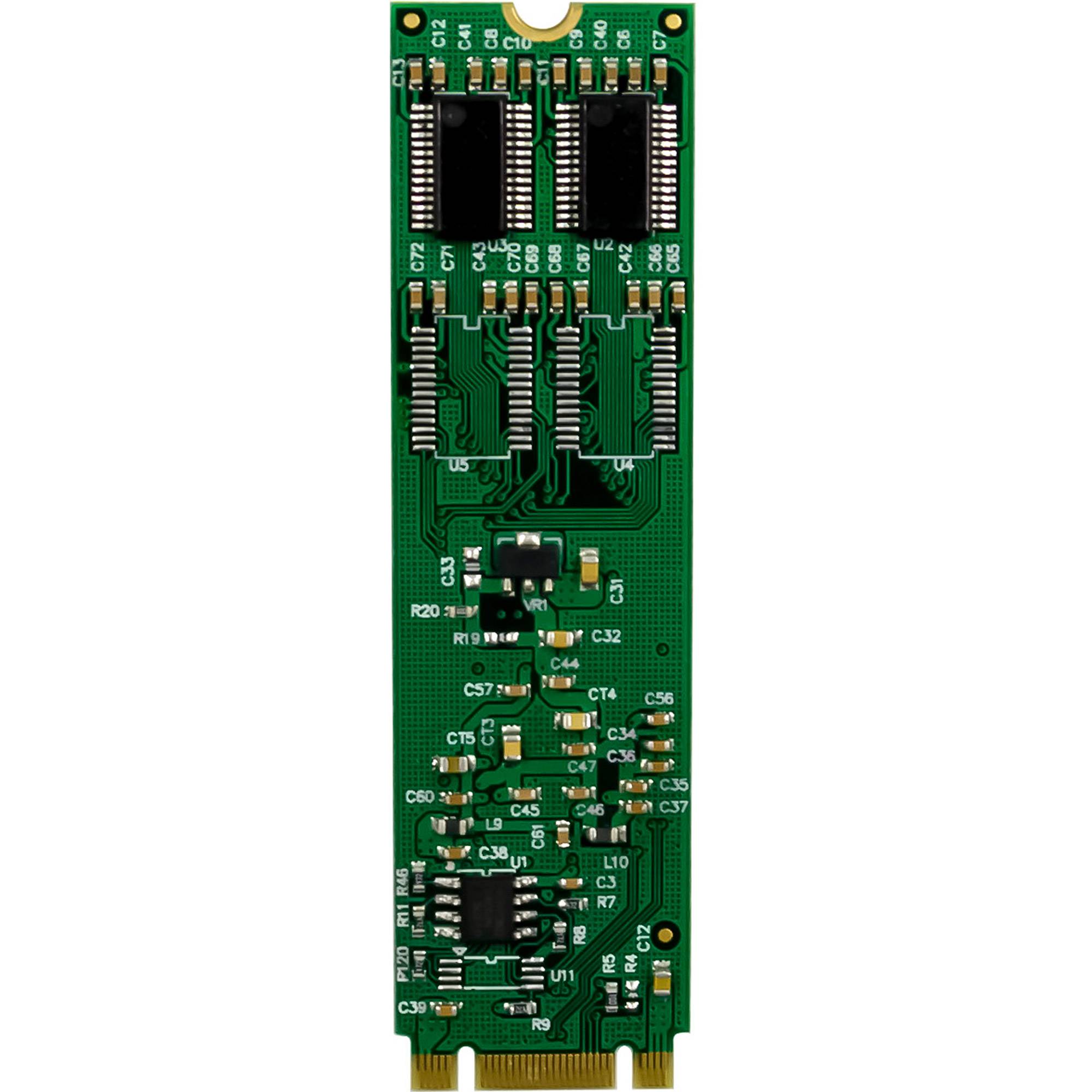 InLine Schnittstellenkarte M.2 zu 2x seriell 9pol SteckerPCIe 2.0