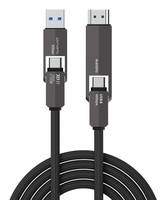4smarts USB4 HDMI Kabel ComboCord 240W - Kabel - Digital/Display/Video