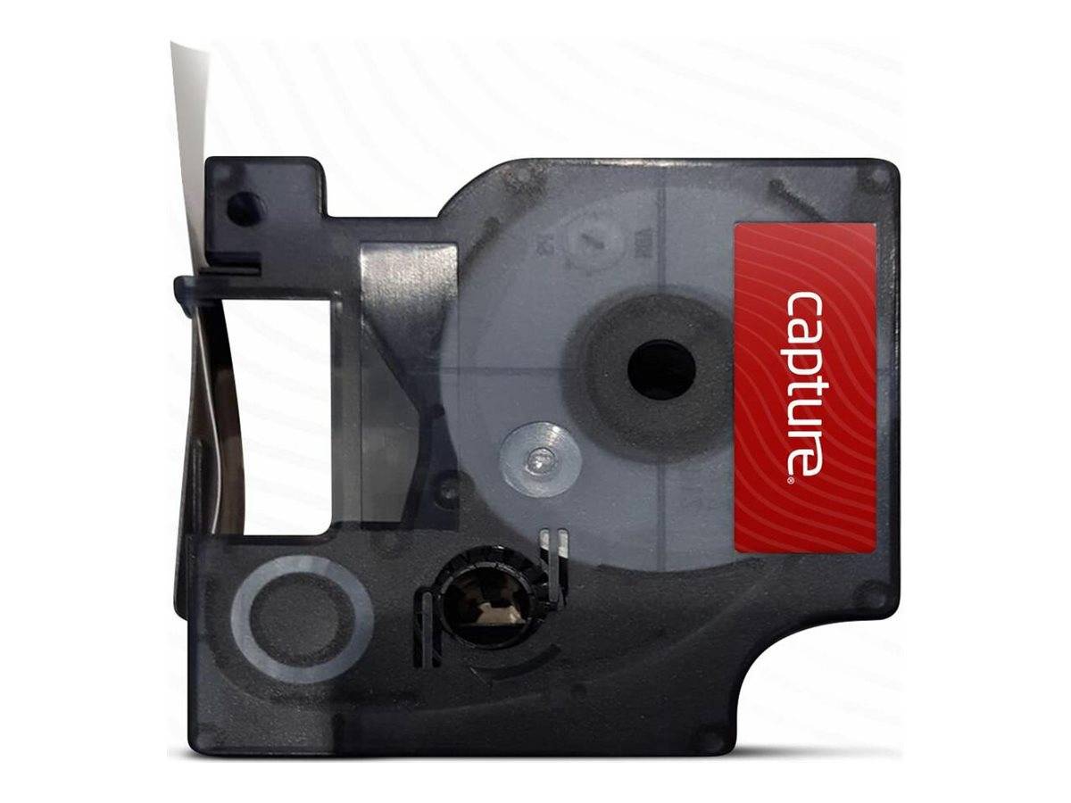 Capture Nylon - laminiert - Weiß auf Schwarz - Rolle (1,2 cm x 3 m)1 Kassette(n)
