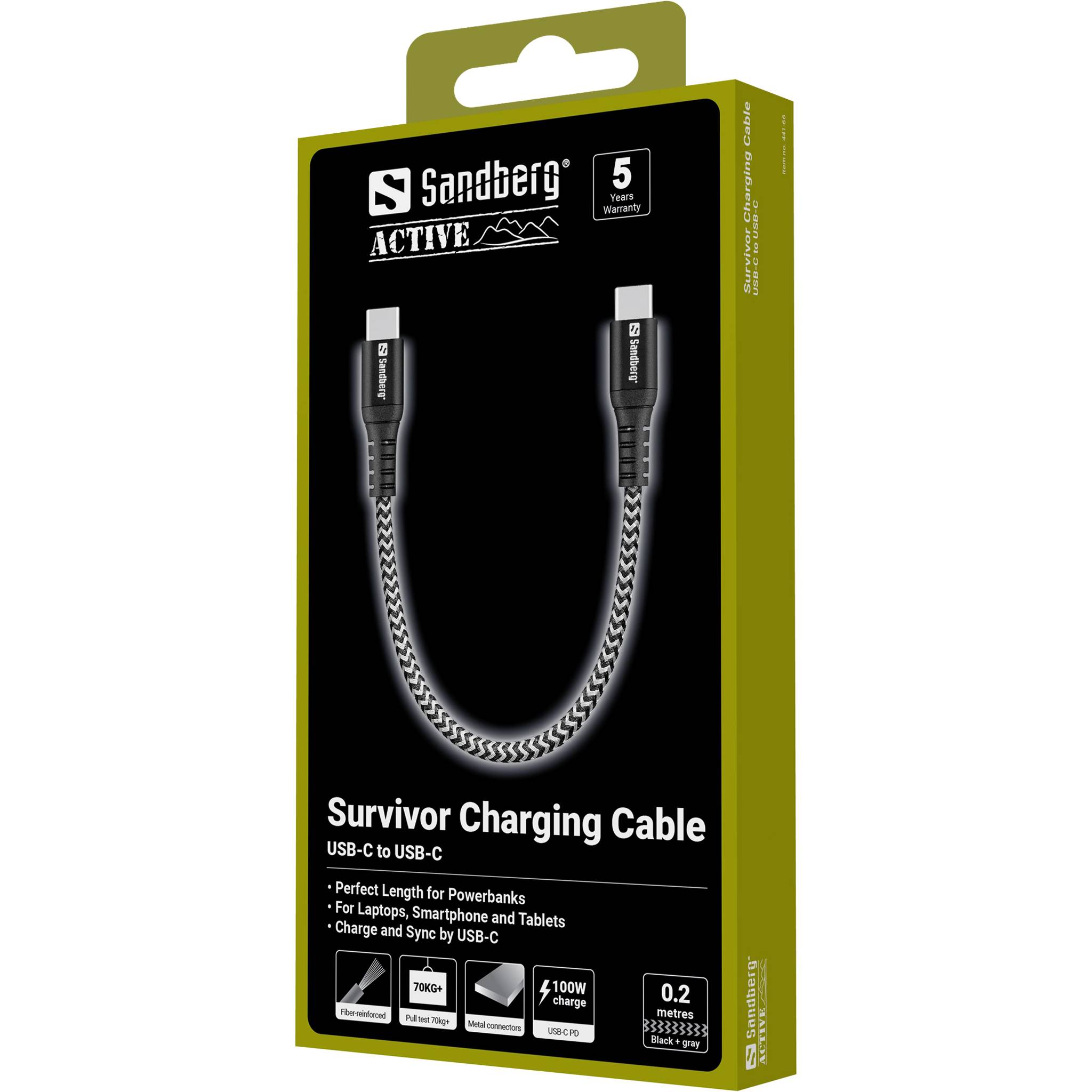 SANDBERG Survivor - USB-Kabel - 24 pin USB-C (M)