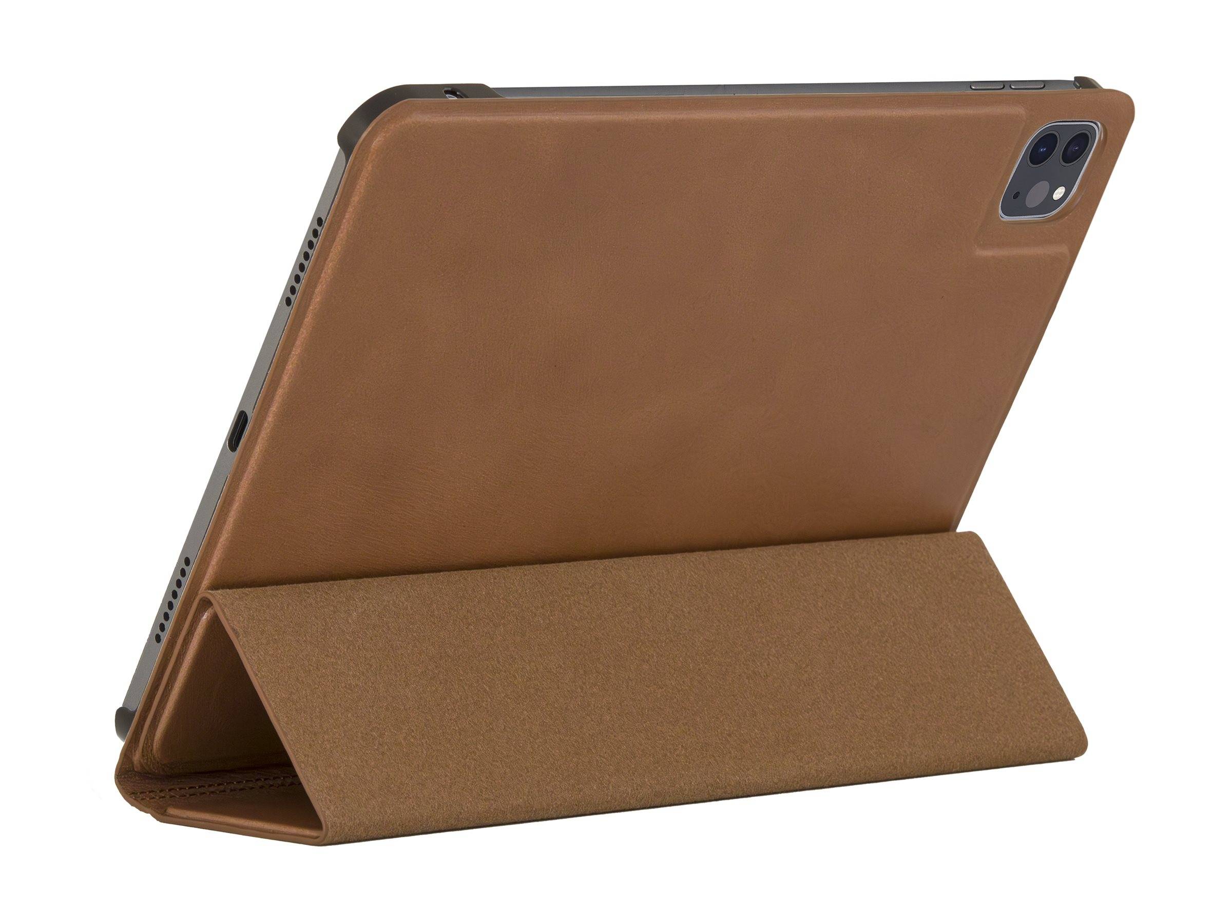 dbramante1928 Risskov - Flip-Hülle für Tablet - genarbtes Leder - Hellbraun -