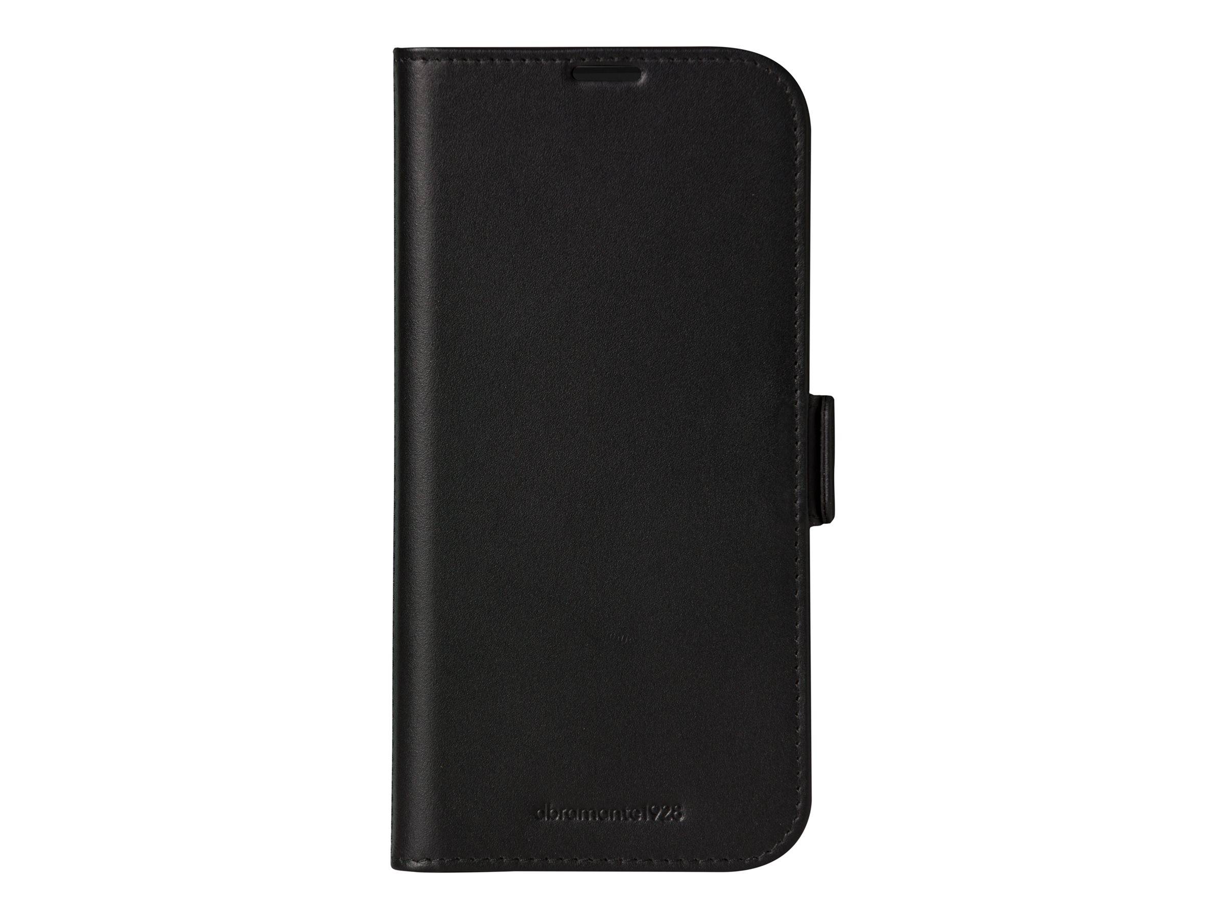 dbramante1928 Copenhagen - Flip-Hülle für Mobiltelefongenarbtes Leder - Schwarz