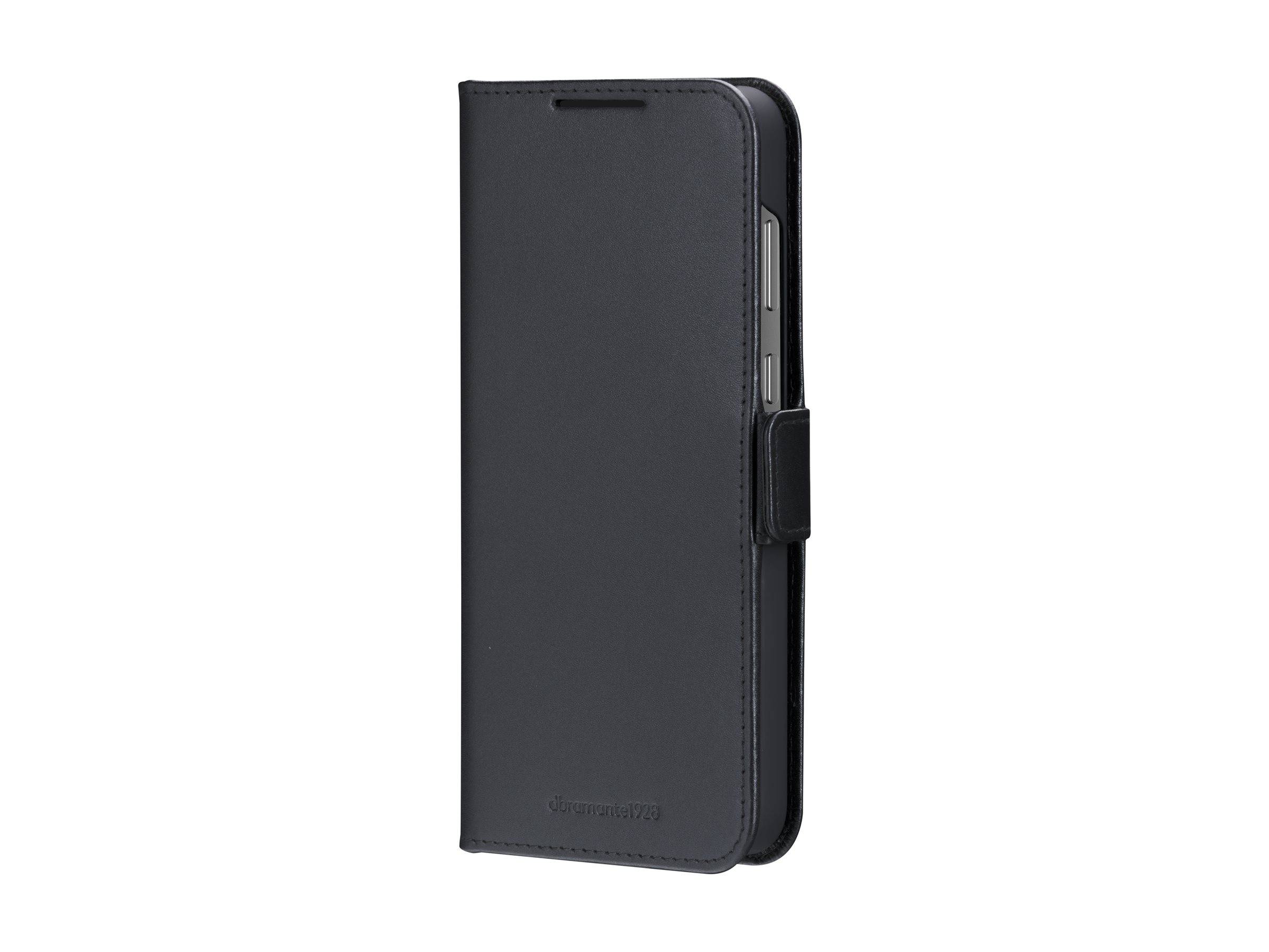 dbramante1928 Copenhagen - Flip-Hülle für Mobiltelefongenarbtes Leder - Schwarz