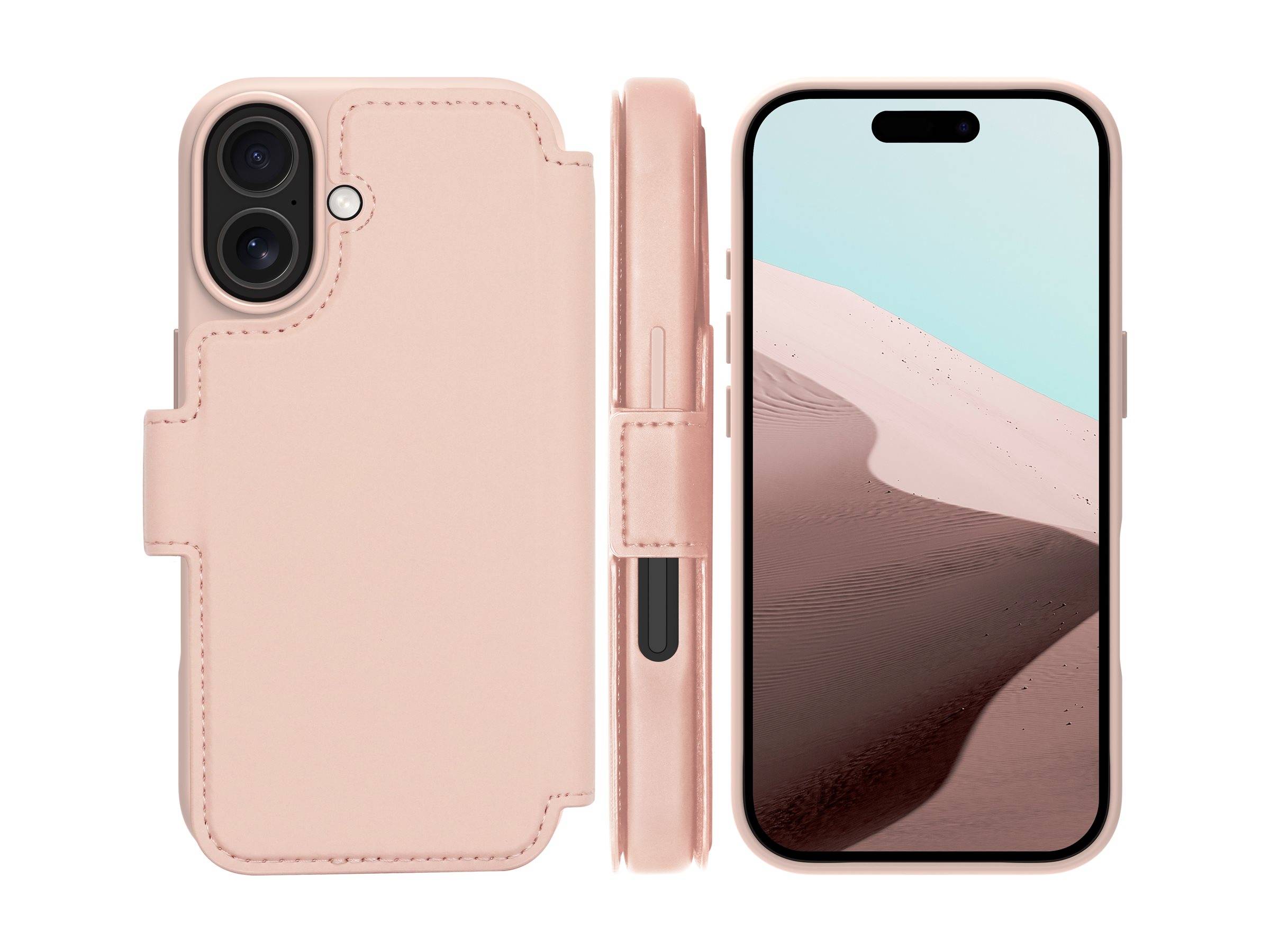 dbramante1928 Lynge - Flip-Hülle für MobiltelefonMagSafe-Kompatibilität - rosa