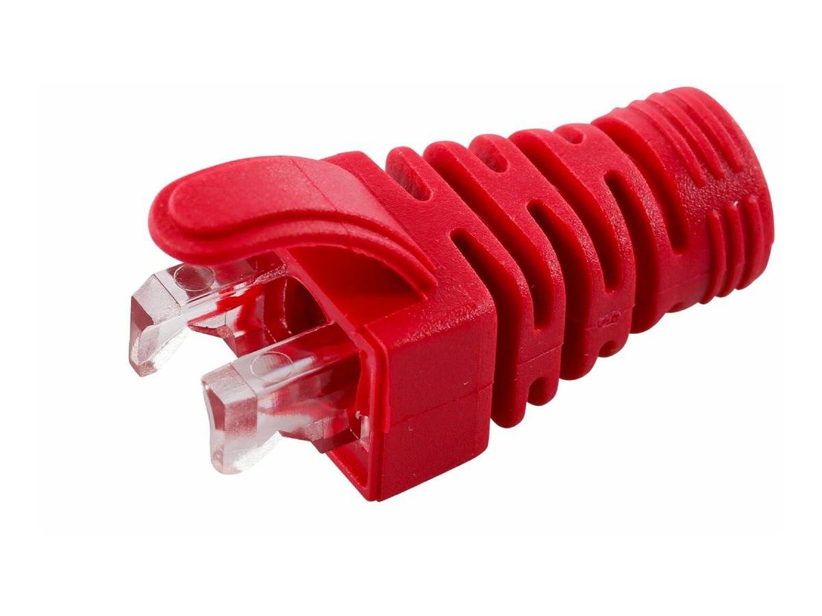 MicroConnect Netzwerkkabel-Knickschutz - Rot (Packung mit 100)CAT 6a