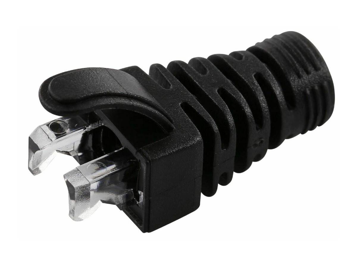 MicroConnect Netzwerkkabel-Knickschutz - Schwarz (Packung mit 100)CAT 6a