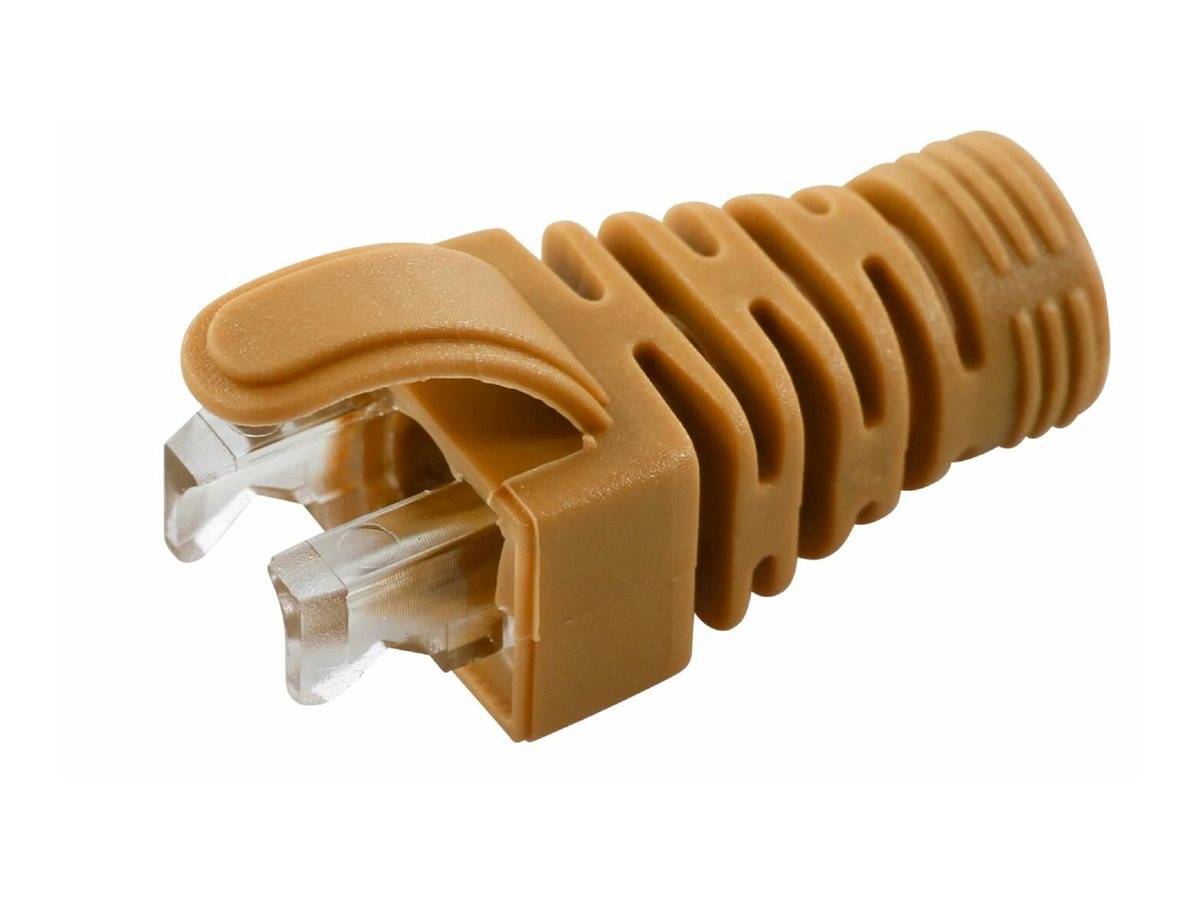 MicroConnect Netzwerkkabel-Knickschutz - orange (Packung mit 100)CAT 5e