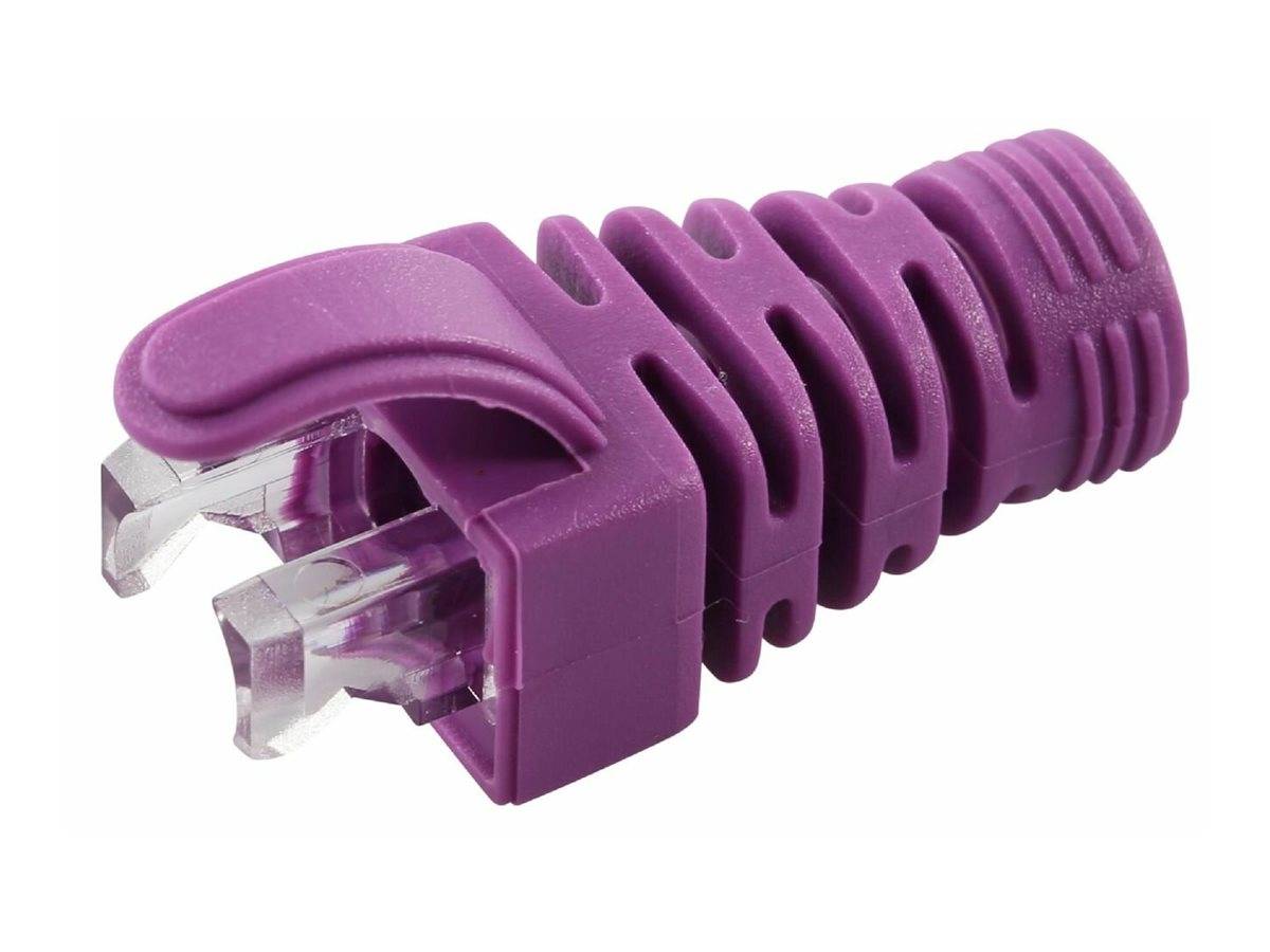 MicroConnect Netzwerkkabel-Knickschutz - violett (Packung mit 100)CAT 5e