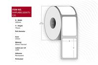 Capture Ship-label Core. Direct Thermal 1200Etiketten/Beschriftungsbänder