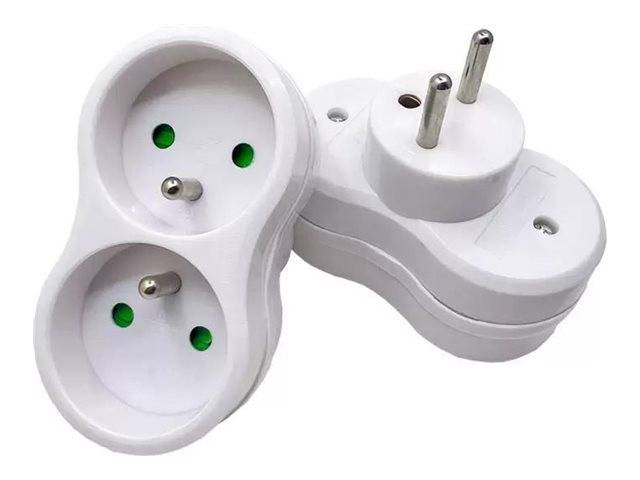 MicroConnect Netzanschluss - Typ E (M) zu power CEE 7/7 (W)weiß