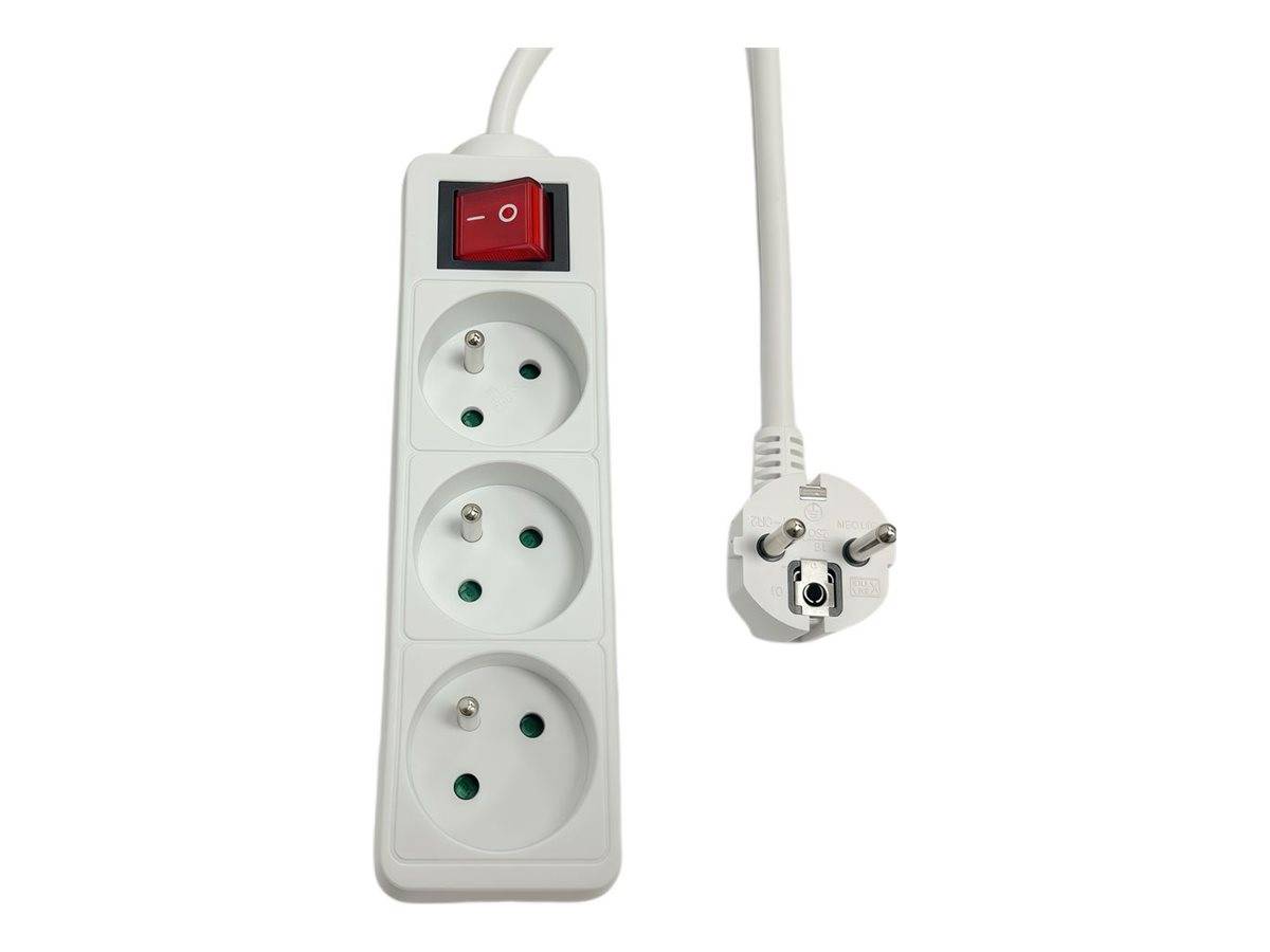 MicroConnect Steckdosenleiste - Wechselstrom 250 V - Eingabe, Eingang Typ F/E -