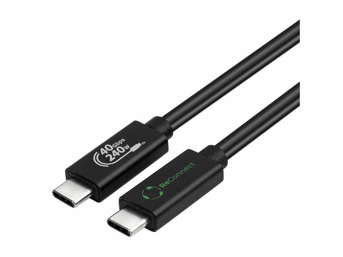 MicroConnect ReConnect - USB-Kabel - 24 pin USB-C (M)zu 24 pin USB-C (M) - USB4