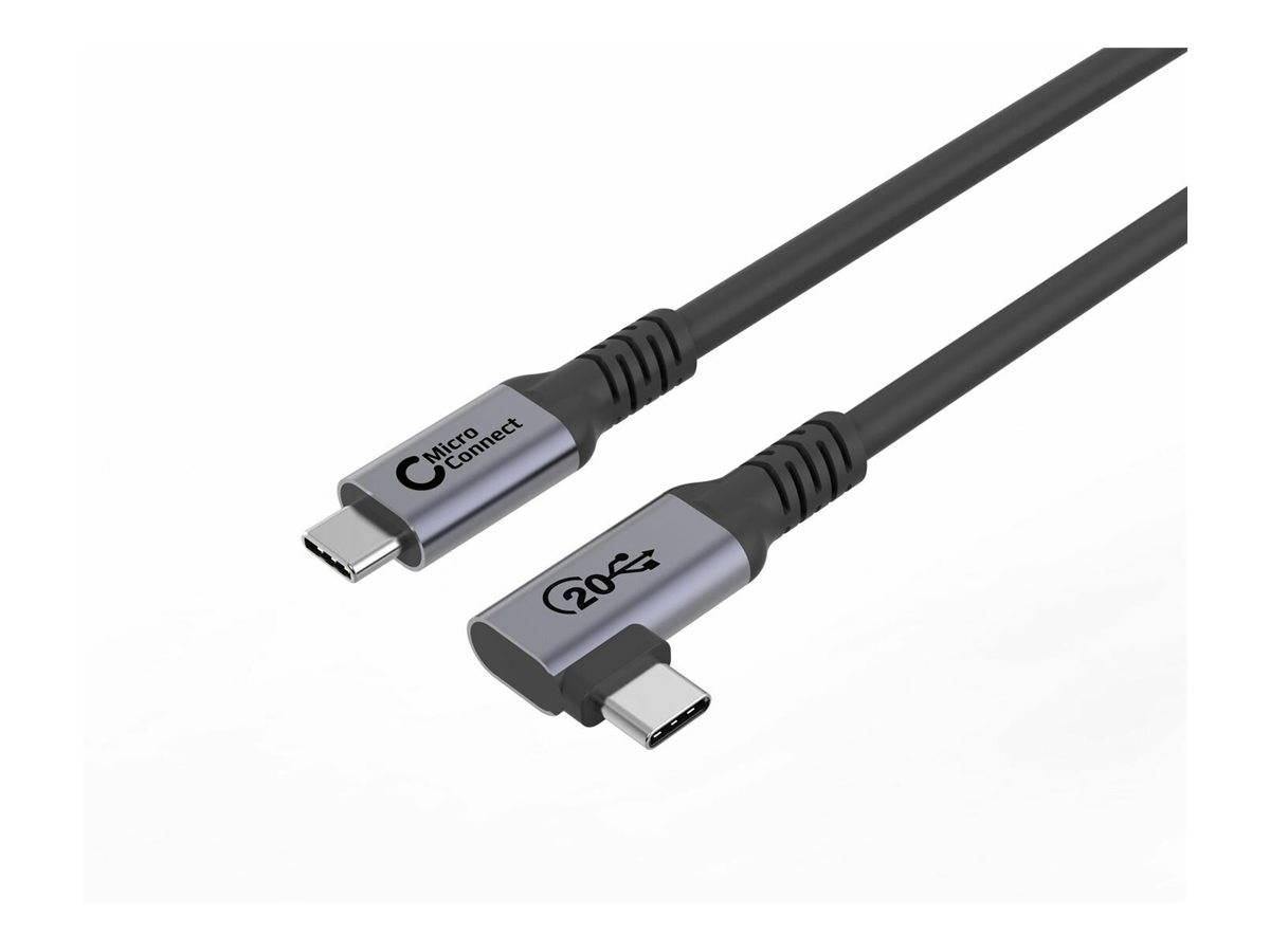 Ein USB-C zu USB-C Kabel mit der Aufschrift „Micro Connect