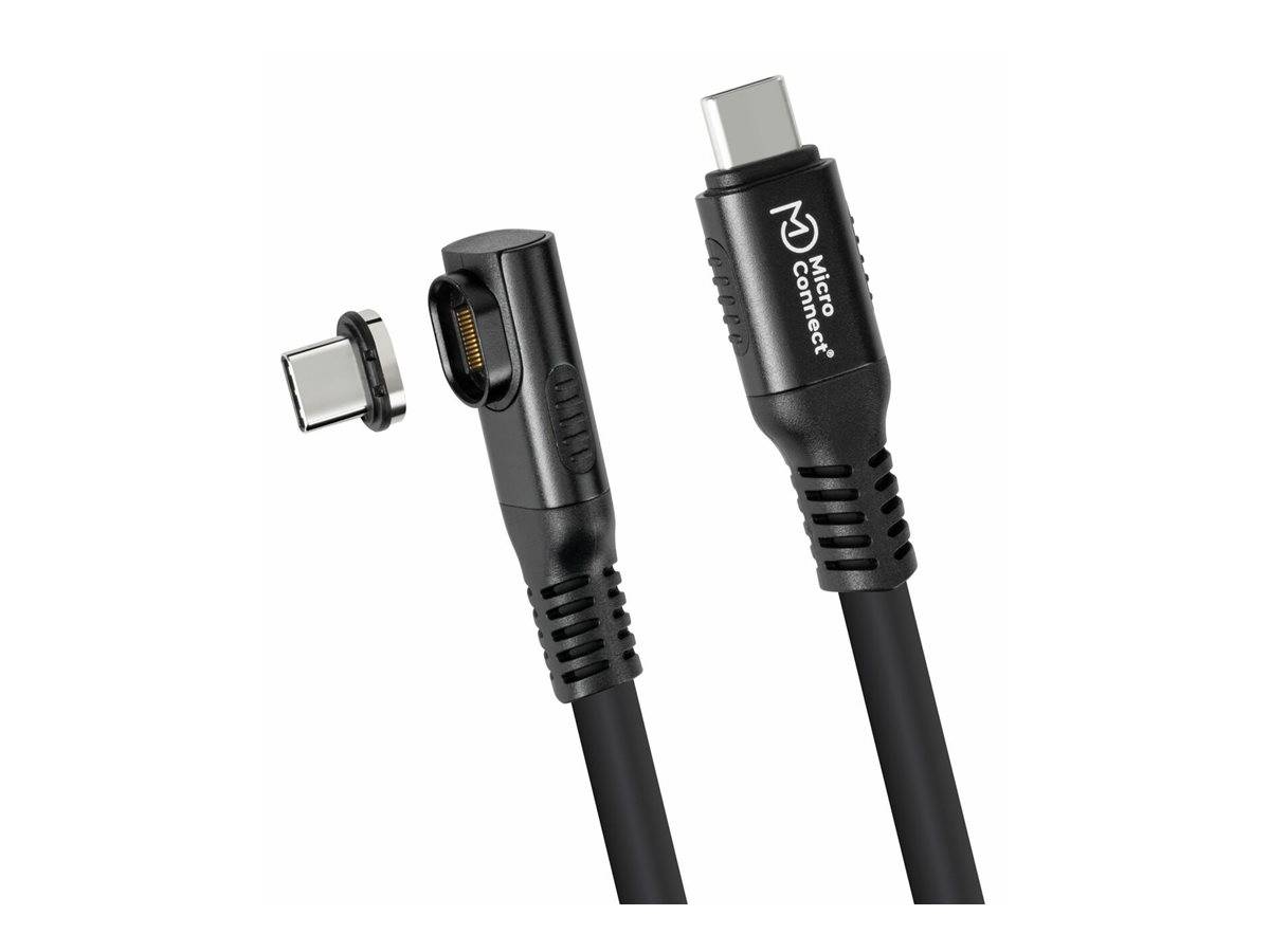 MicroConnect Premium - USB-Kabel - 24 pin USB-C (M)zu 24 pin USB-C (M) winklig -