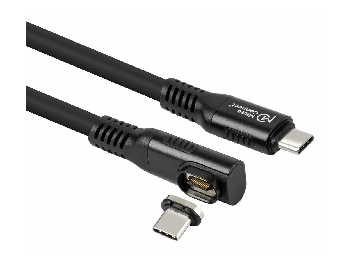 MicroConnect Premium - USB-Kabel - 24 pin USB-C (M)zu 24 pin USB-C (M) winklig -
