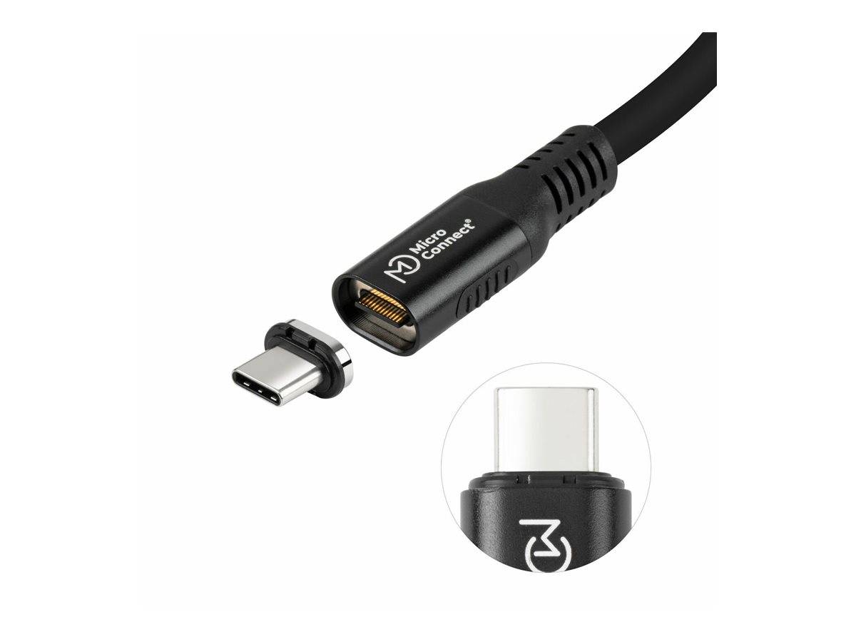 MicroConnect Premium - USB-Kabel - 24 pin USB-C (M)zu 24 pin USB-C (M) abnehmbar