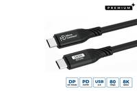 MicroConnect Premium USB4 Gen 4 USB-C cable 80Gbps 240W - Kabel - Digital/Daten1