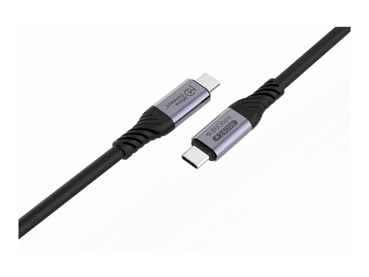 MicroConnect USB-Kabel - 24 pin USB-C (M)zu 24 pin USB-C (M) - USB4 Gen 3x2 /